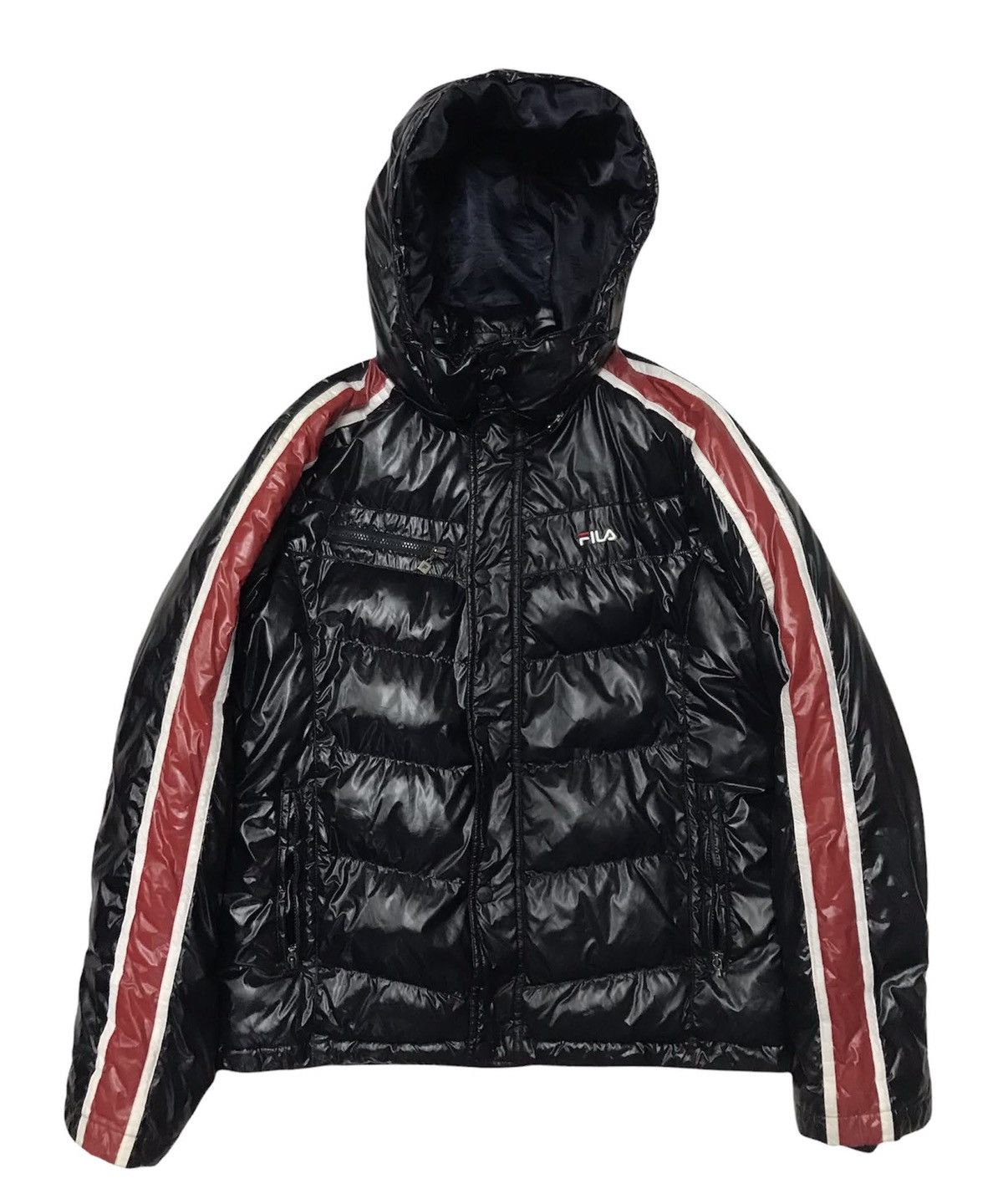 STEAL💥VTG Fila D Italia Down Puffer Shiny Jacket Unisex