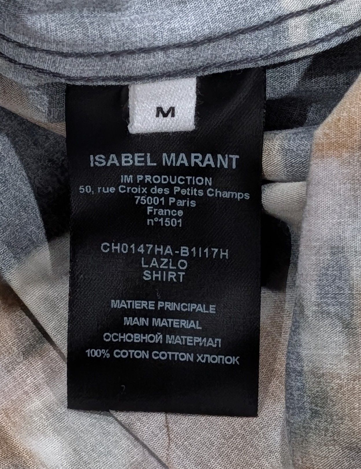 Isabel Marant Isabel Marant "Lazlo Gink" Floral Button Up Shirt Medium Size US M / EU 48-50 / 2 - 5 Thumbnail