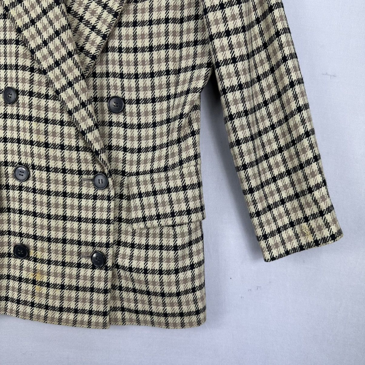 yoshie inaba Vintage 90's Yoshie Inaba Wool Coat Jacket Double Breasted Size M / US 6-8 / IT 42-44 - 3 Thumbnail