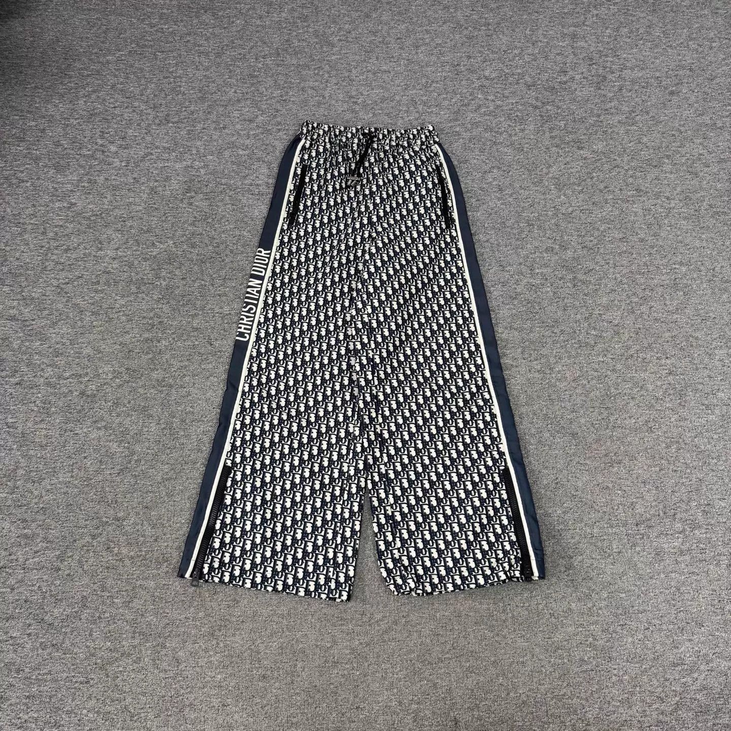 Dior Dior Oblique side stripe wide-leg track pants Size 25" / US 0 / IT 36 - 1 Thumbnail