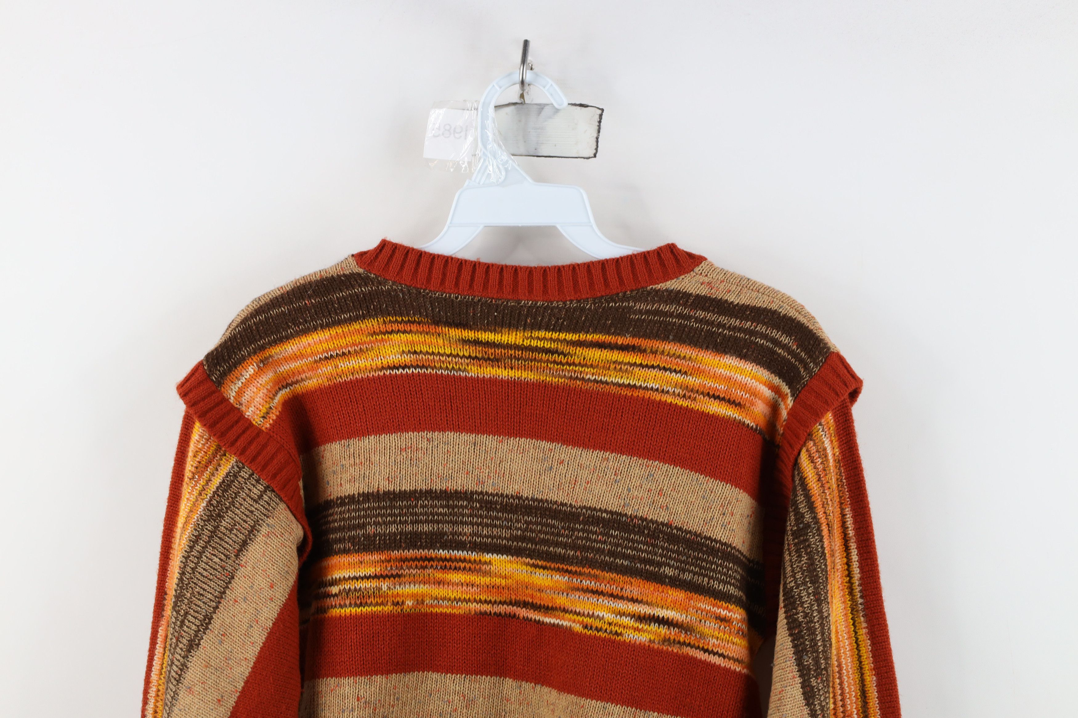 Vintage Vintage 60s 70s Boho Chic Flared Balloon Sleeve Knit Sweater Size M / US 6-8 / IT 42-44 - 10 Thumbnail