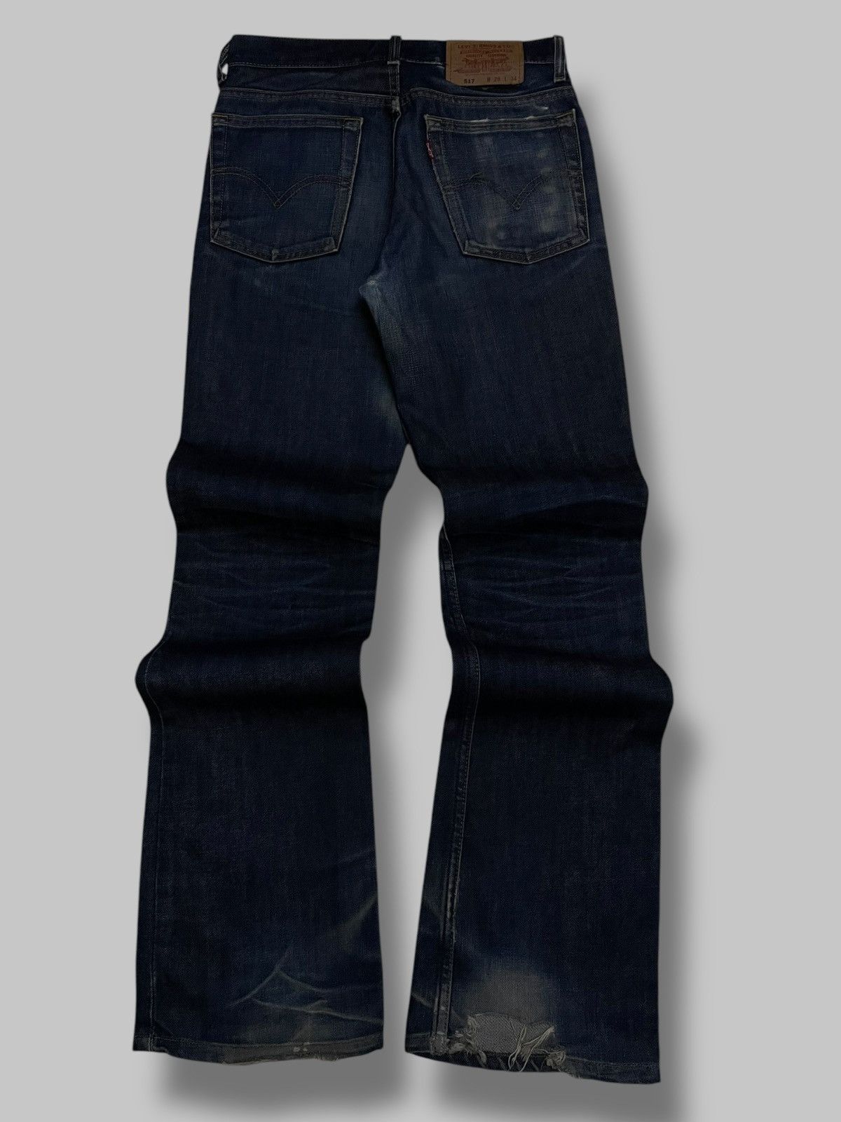 Levi's Vintage Clothing Vintage 1990s Designer Levis 517 Flared Distressed Classic Size US 28 / EU 44 - 10 Thumbnail