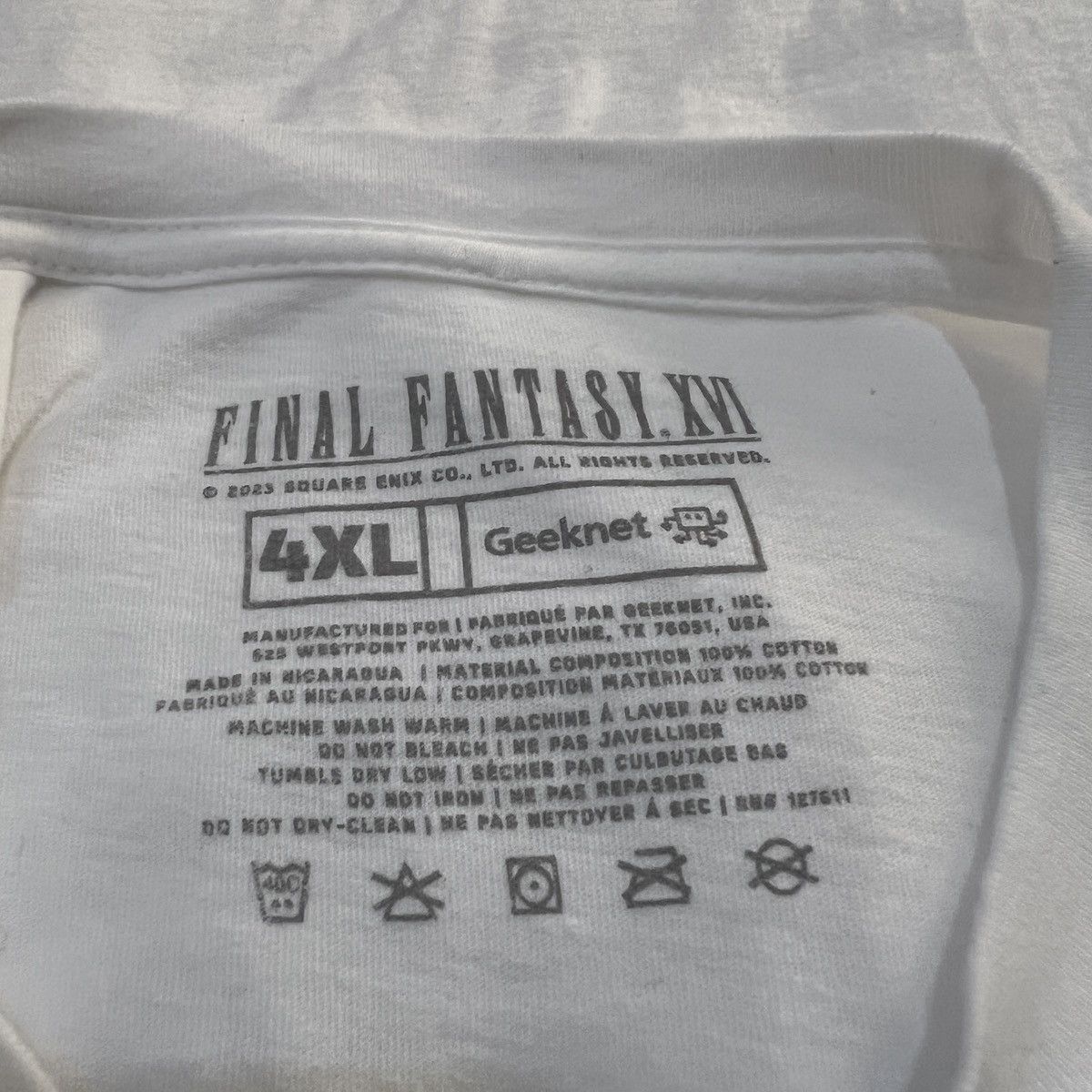 The Game Final Fantasy XVI 16 Tee 4XL Oversized Manga Anime Size US XXL / EU 58 / 5 - 5 Thumbnail
