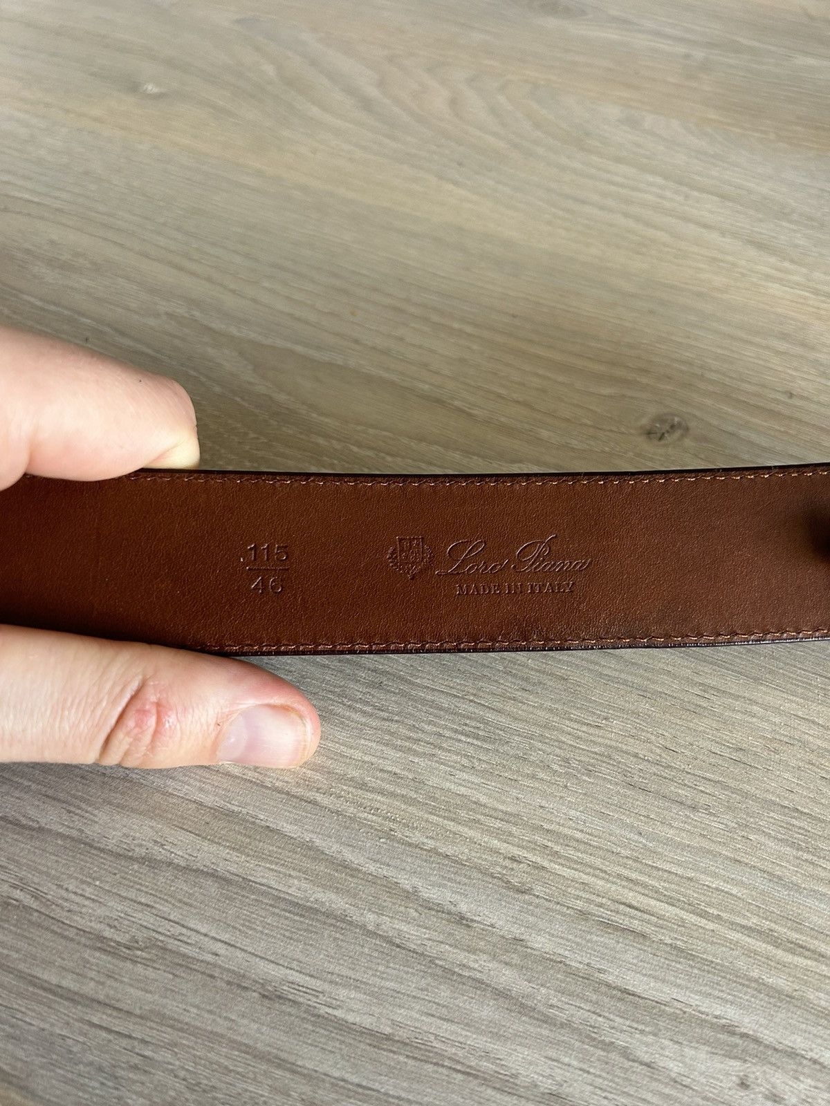 Loro Piana Brown Suede Belt Size 115/46 Size 46 - 6 Thumbnail