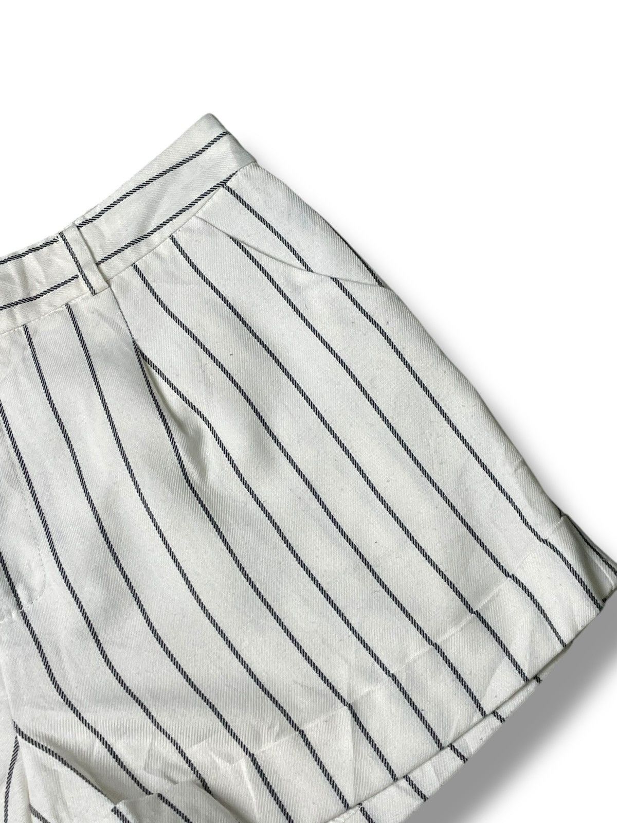 Japanese Brand × Vintage SORRIDERE WOMENS STRIPED SHORTS (87) Size 30" / US 8 / IT 44 - 2 Thumbnail