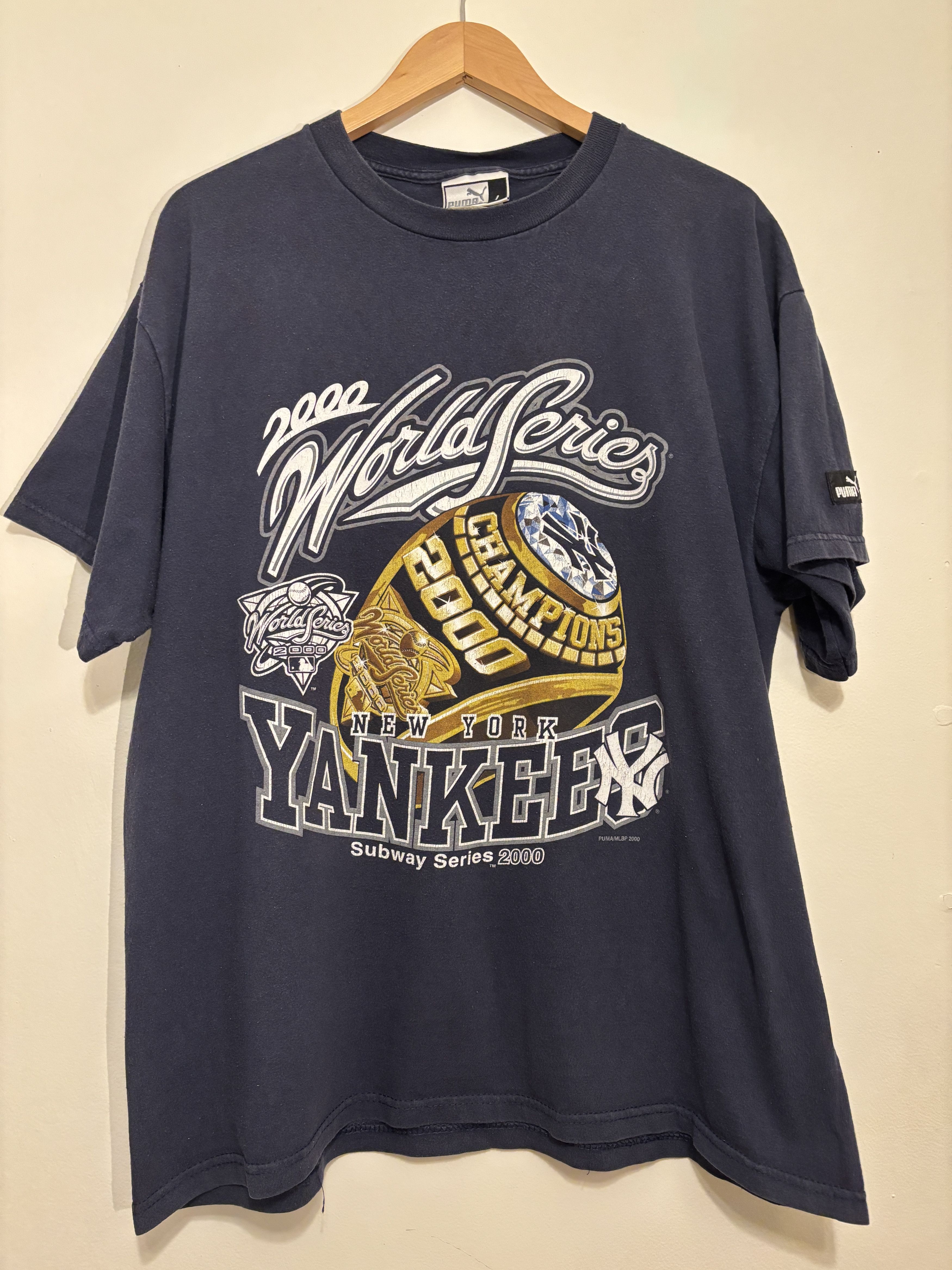 New York Yankees × Puma × Vintage 2000 New York Yankees World Series Championship Ring Tee Size US L / EU 52-54 / 3 - 1 Thumbnail
