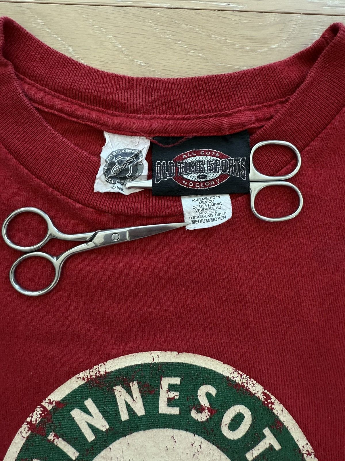 NHL Vintage Minnesota Wild Logo #24 Boogard Shirt Size US M / EU 48-50 / 2 - 3 Thumbnail