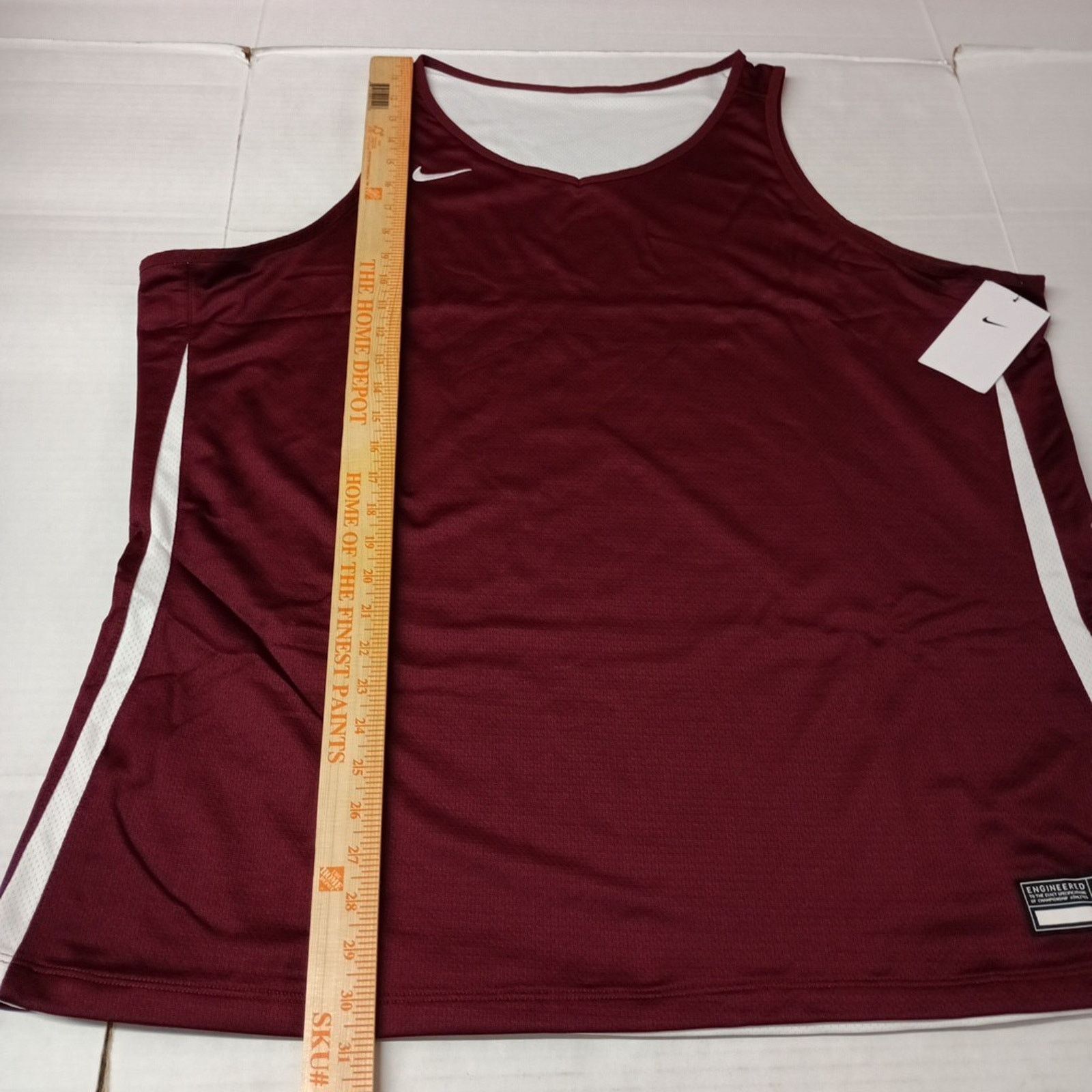 Nike Nike Dri-Fit Reversible Basketball Jersey Womens 3XLT Maroon Size 3XL / US 20-22 - 5 Thumbnail