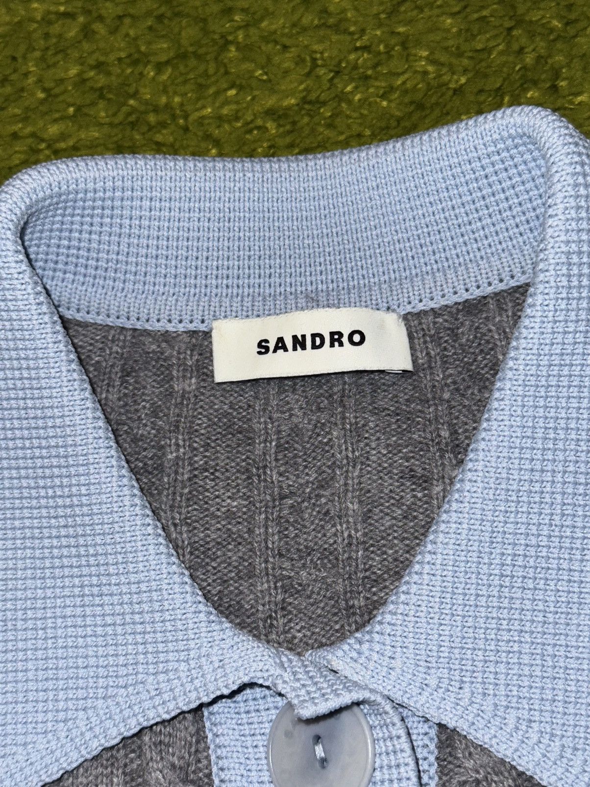 Designer × Sandro Sandro oldmoney style cable knit wool sweater Size S / US 4 / IT 40 - 6 Thumbnail
