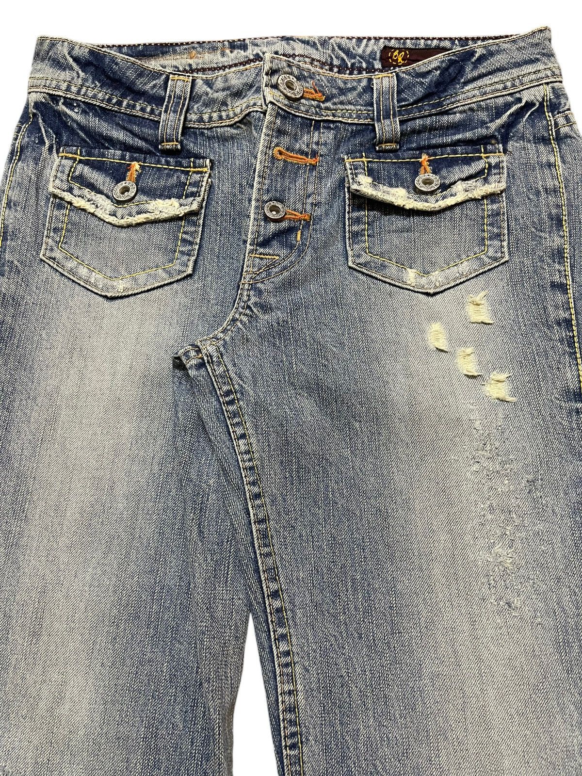 Hysteric Glamour Vintage Japanese Brand Bush Pants Faded Wash Bootcut Jeans Size US 28 / EU 44 - 4 Thumbnail