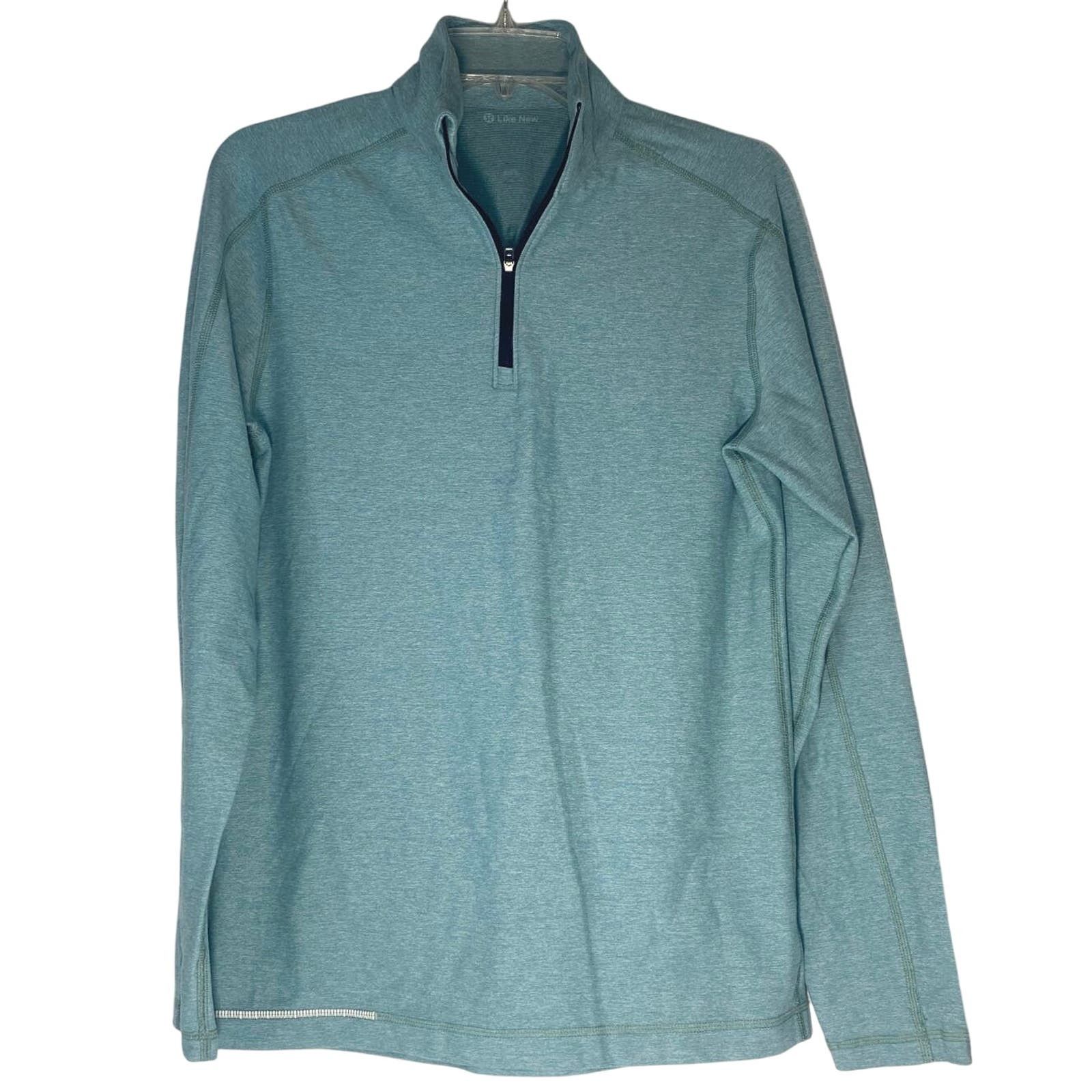 Lululemon Lululemon aqua blue 1/4 Zip Jacket men sz S Size S / US 4 / IT 40 - 1 Thumbnail