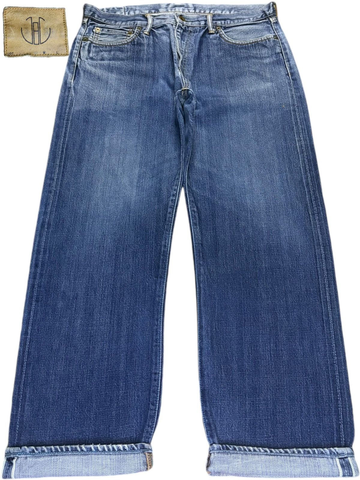 Japan Blue × Japanese Brand Vintage Japanese Japan Blue Selvedge Blue Wash Loose Jeans Size US 32 / EU 48 - 1 Thumbnail