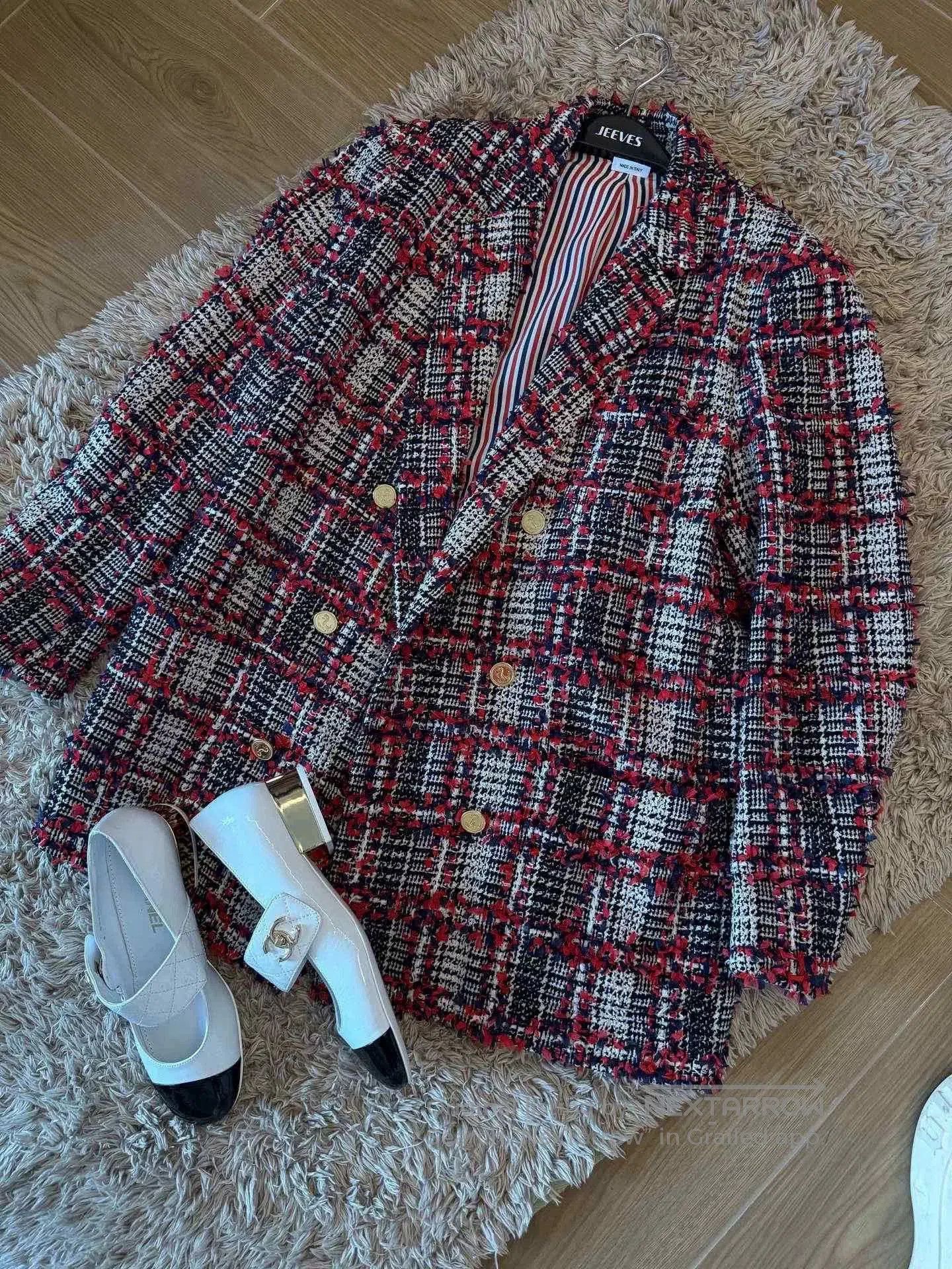 Thom Browne Thom Browne Red Plaid Suit Jacket. Size US M / EU 48-50 / 2 - 1 Thumbnail
