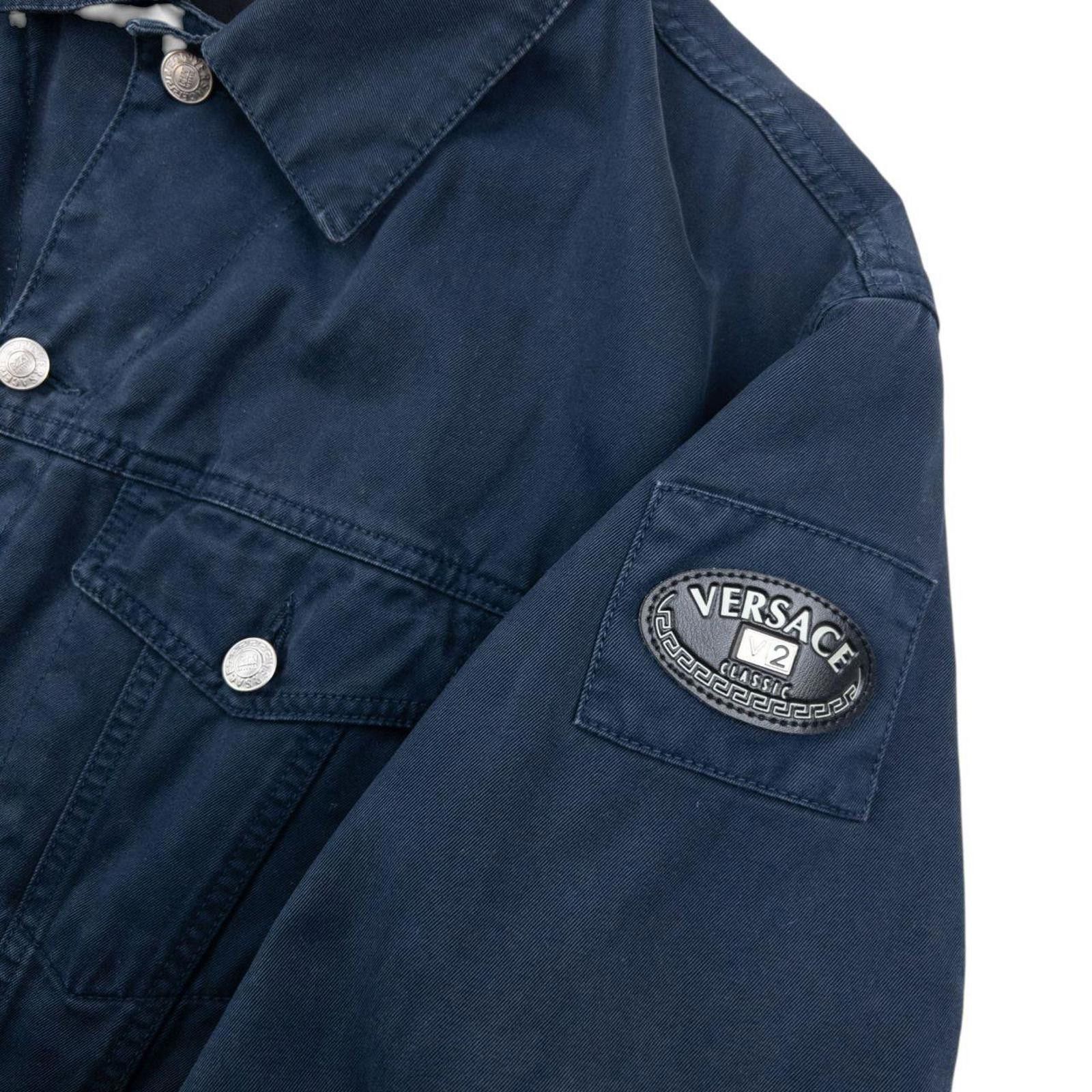 Versace Vintage 2000s Versace Classic V2 Button Up Jacket Size M Size US M / EU 48-50 / 2 - 2 Thumbnail