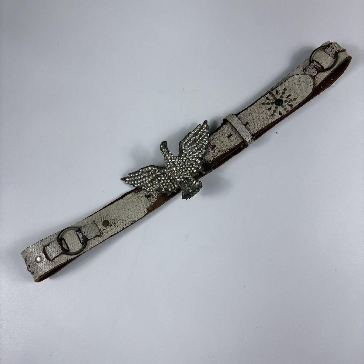 Vintage Vintage studded leather belt Size ONE SIZE - 1 Thumbnail
