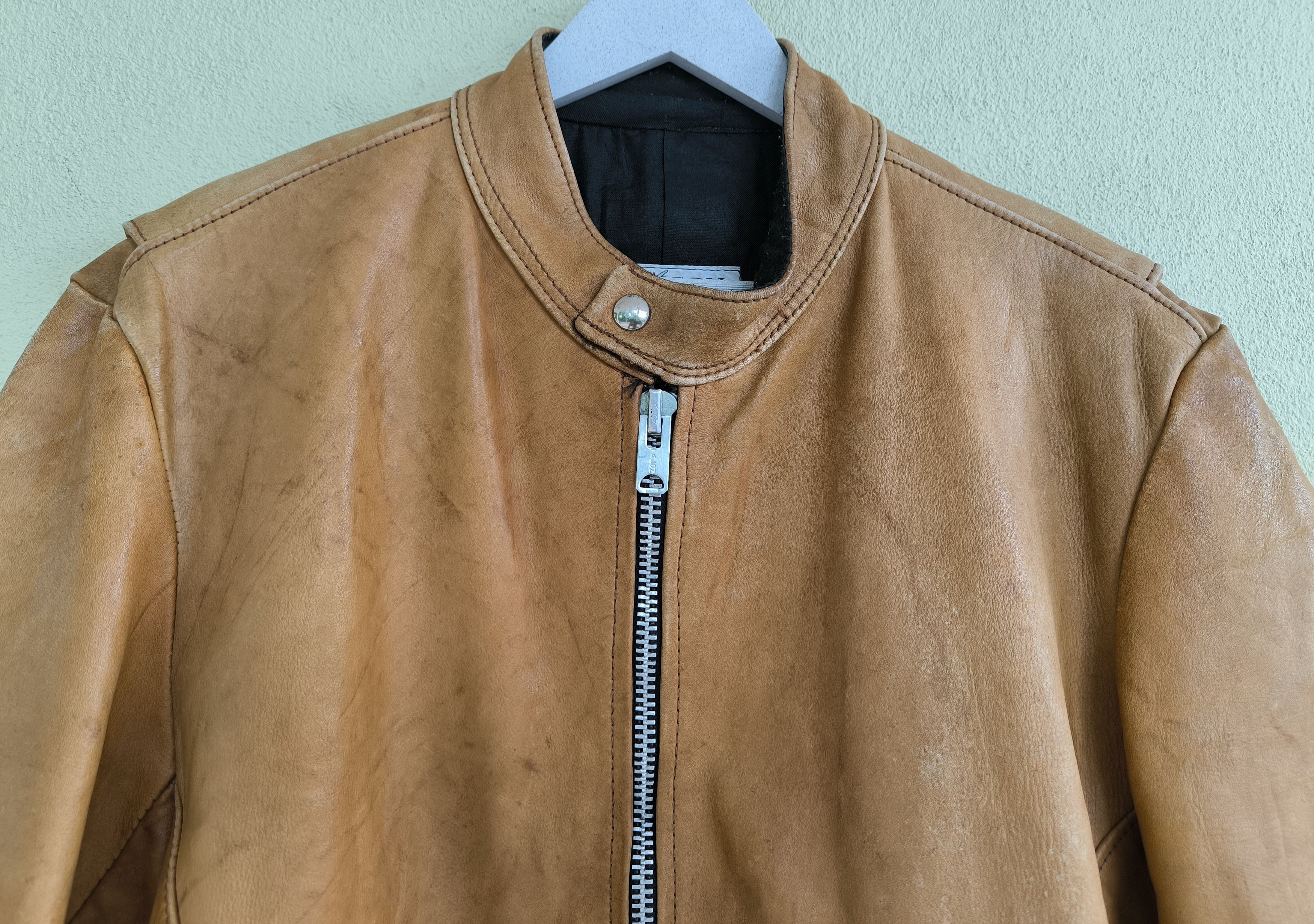 Vanson Leathers Vtg 80's VANSON ASSOCIATES BOSTON biker leather jacket Size US M / EU 48-50 / 2 - 2 Thumbnail