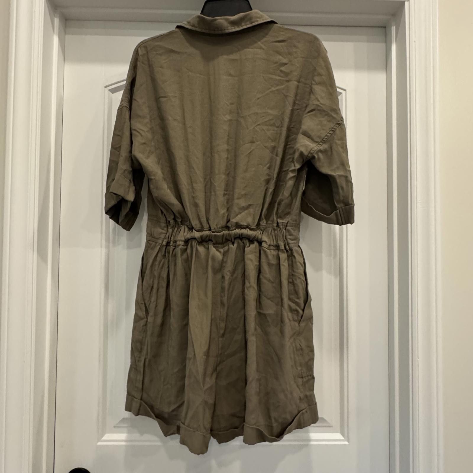 Unknown London Women's Medium Utility Style Jumpsuit with Drawstring Waist Size 32" / US 10 / IT 46 - 4 Thumbnail