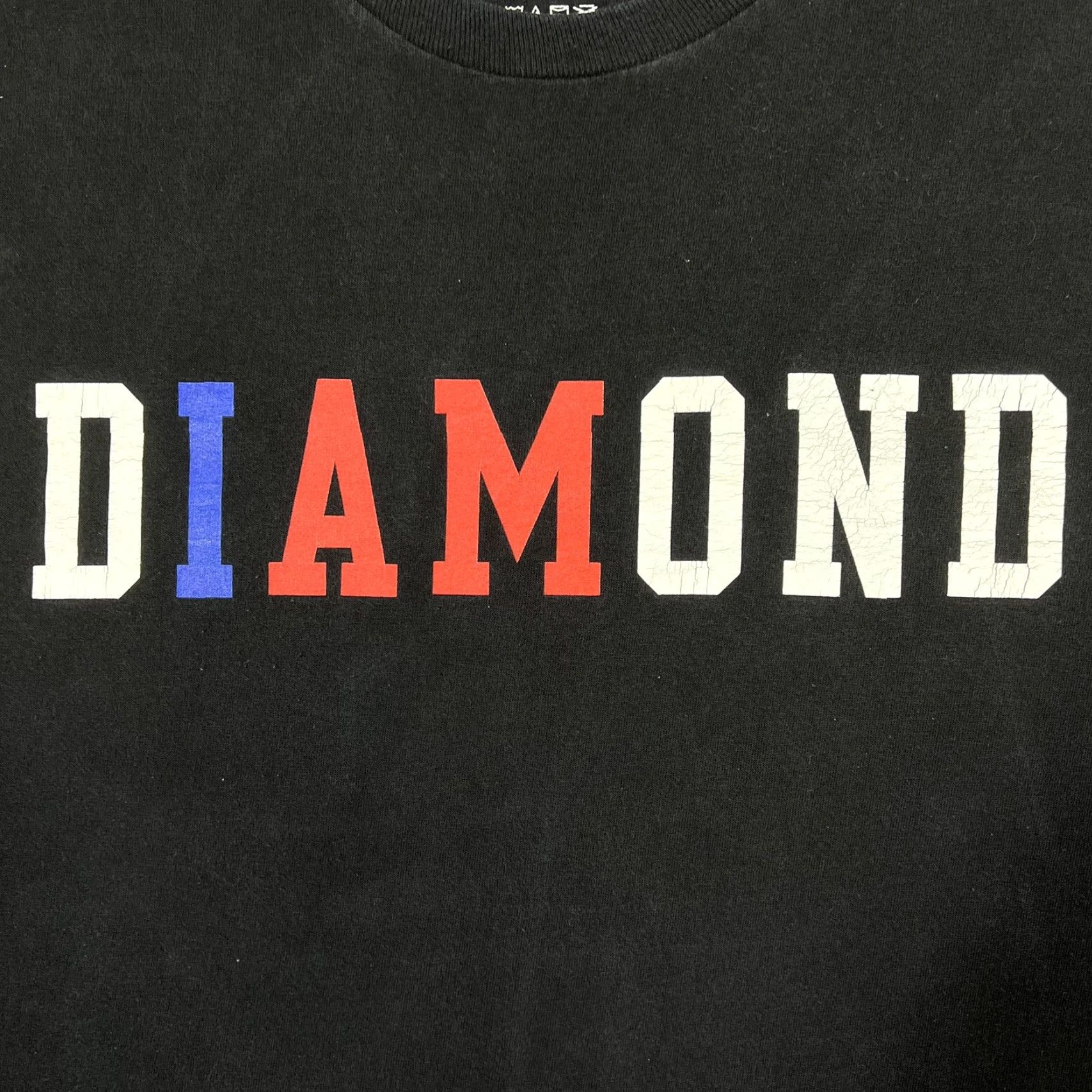 Diamond Supply Co. Diamond Supply Co. Mens T-Shirt Size Large Black Tee Red White Blue Logo Print Size US L / EU 52-54 / 3 - 6 Thumbnail