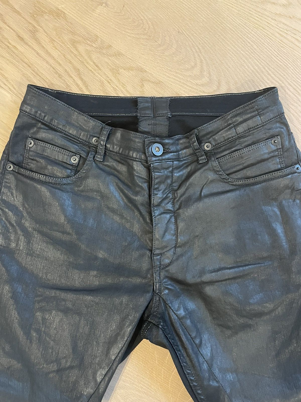 Rick Owens × Rick Owens Drkshdw Rick Owens waxed jeans Size US 31 - 1 Thumbnail