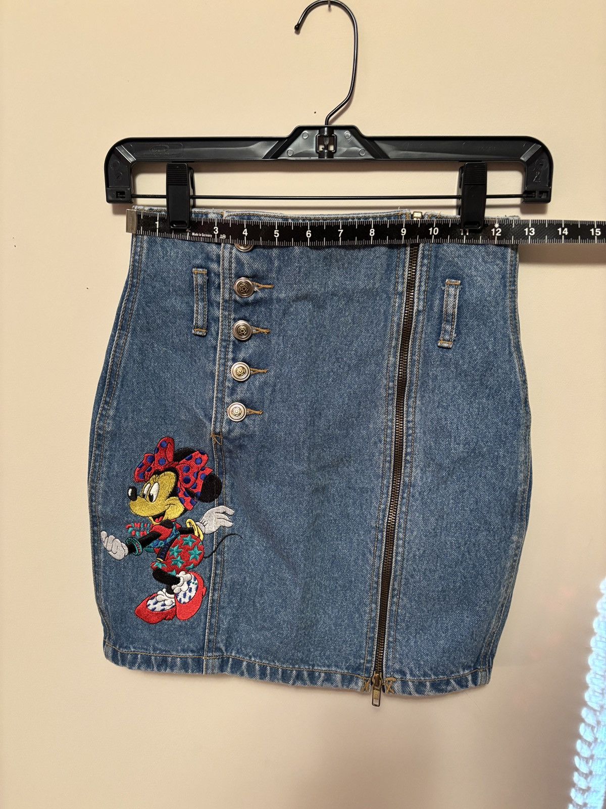 Vintage Minnie Mouse mini pencil skirt Size 26" / US 2 / IT 38 - 3 Thumbnail