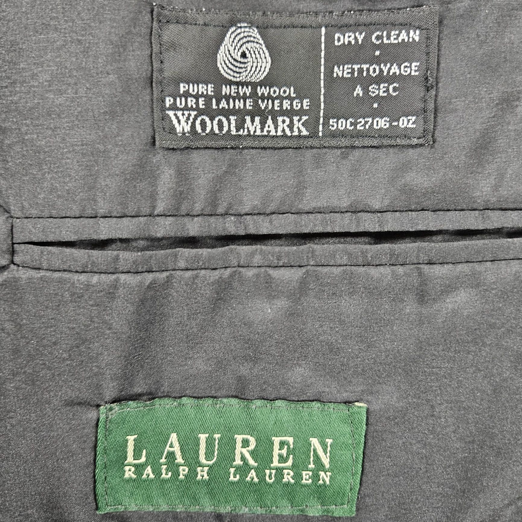 Ralph Lauren VTG Lauren Ralph Lauren Grey Wool 2 Button Notch Blazer Sport Coat 42R Mens European-style Classic Single-Breasted Jacket Size 42R - 3 Thumbnail