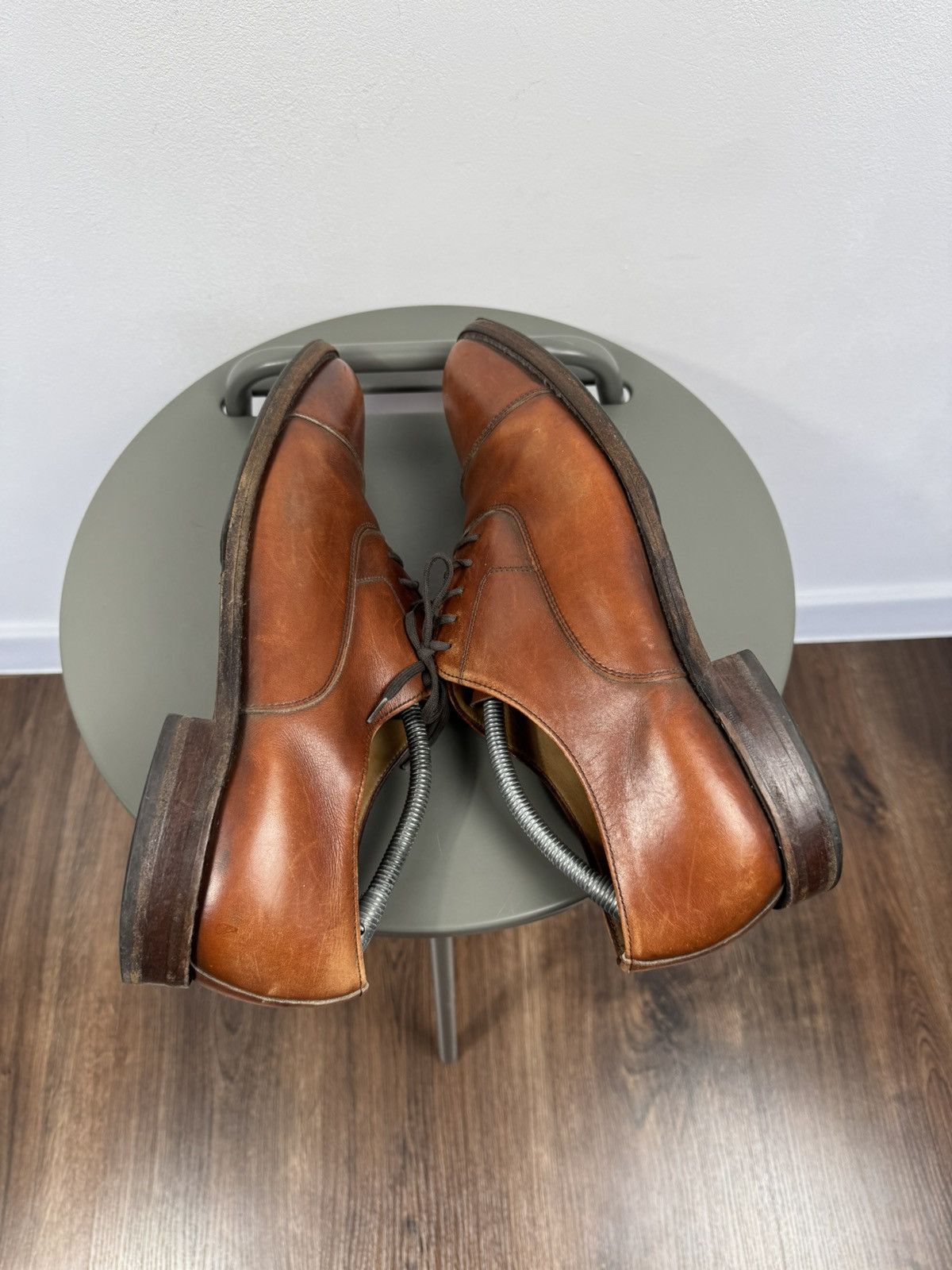 Loake Vintage Loake Brown Leather Oxford Shoes UK Cap Toe US 12 Size US 12 / EU 45 - 9 Thumbnail
