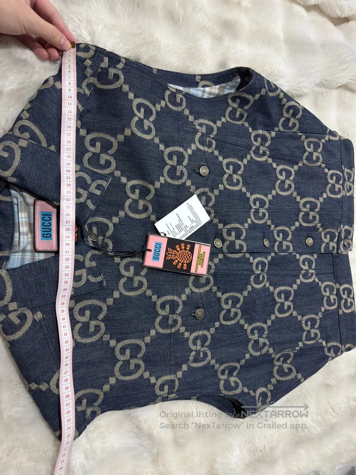 Gucci Guicci Printed Denim Jacket| Size US S / EU 44-46 / 1 - 6 Thumbnail