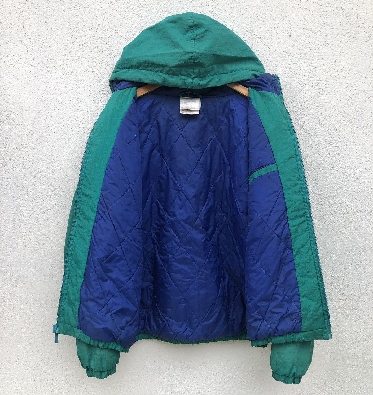 Adidas Vintage Rare/80s Adidas Big Logo Embroidered Nylon Jacket Size US L / EU 52-54 / 3 - 14 Thumbnail