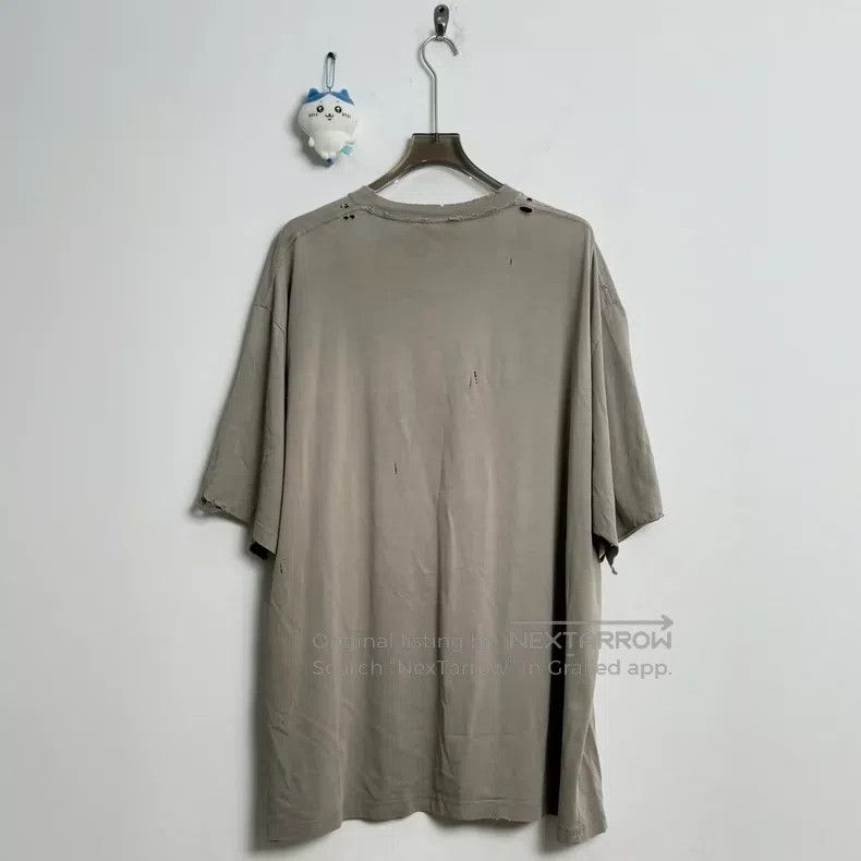 Balenciaga Balenciaga Mosaic Destroyed Letter Logo T-Shirt XXL Size US XXL / EU 58 / 5 - 2 Thumbnail