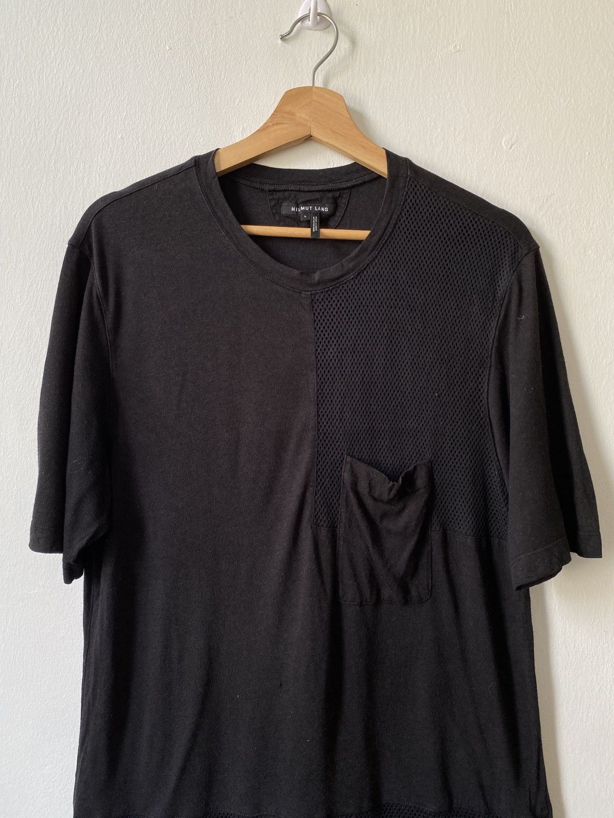 Helmut Lang Helmut Lang Mesh Combo Tee Size US L / EU 52-54 / 3 - 2 Thumbnail