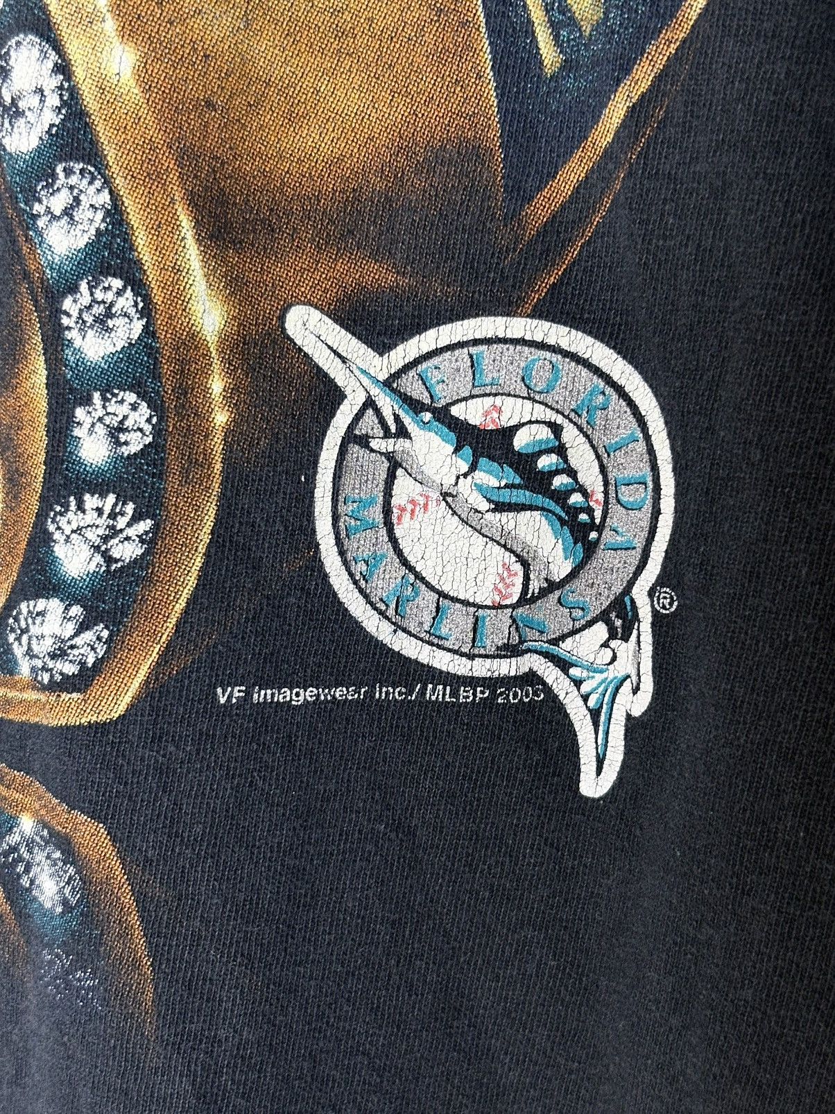 Vintage 2003 World Series Marlins Shirt Size US XL / EU 56 / 4 - 3 Thumbnail