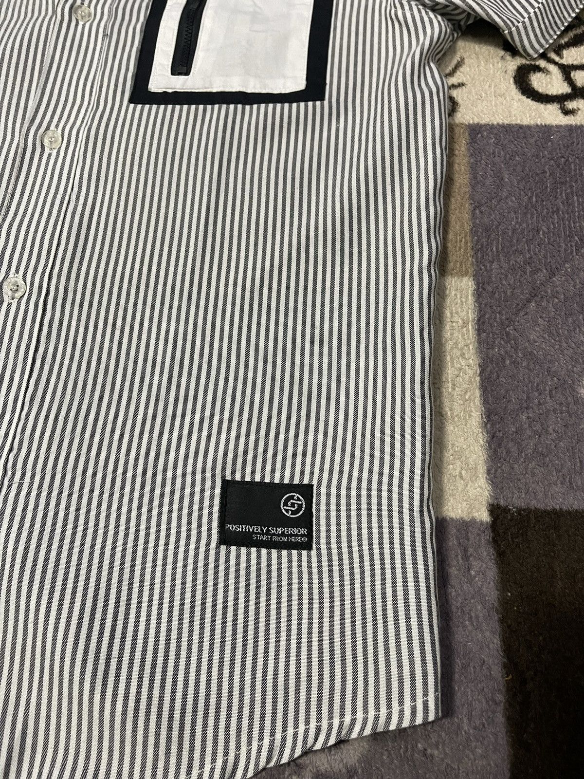 Stussy × Vintage Vintage STUSSY Single Pocket Hickory Stripes Button Up Shirt Size US M / EU 48-50 / 2 - 5 Thumbnail