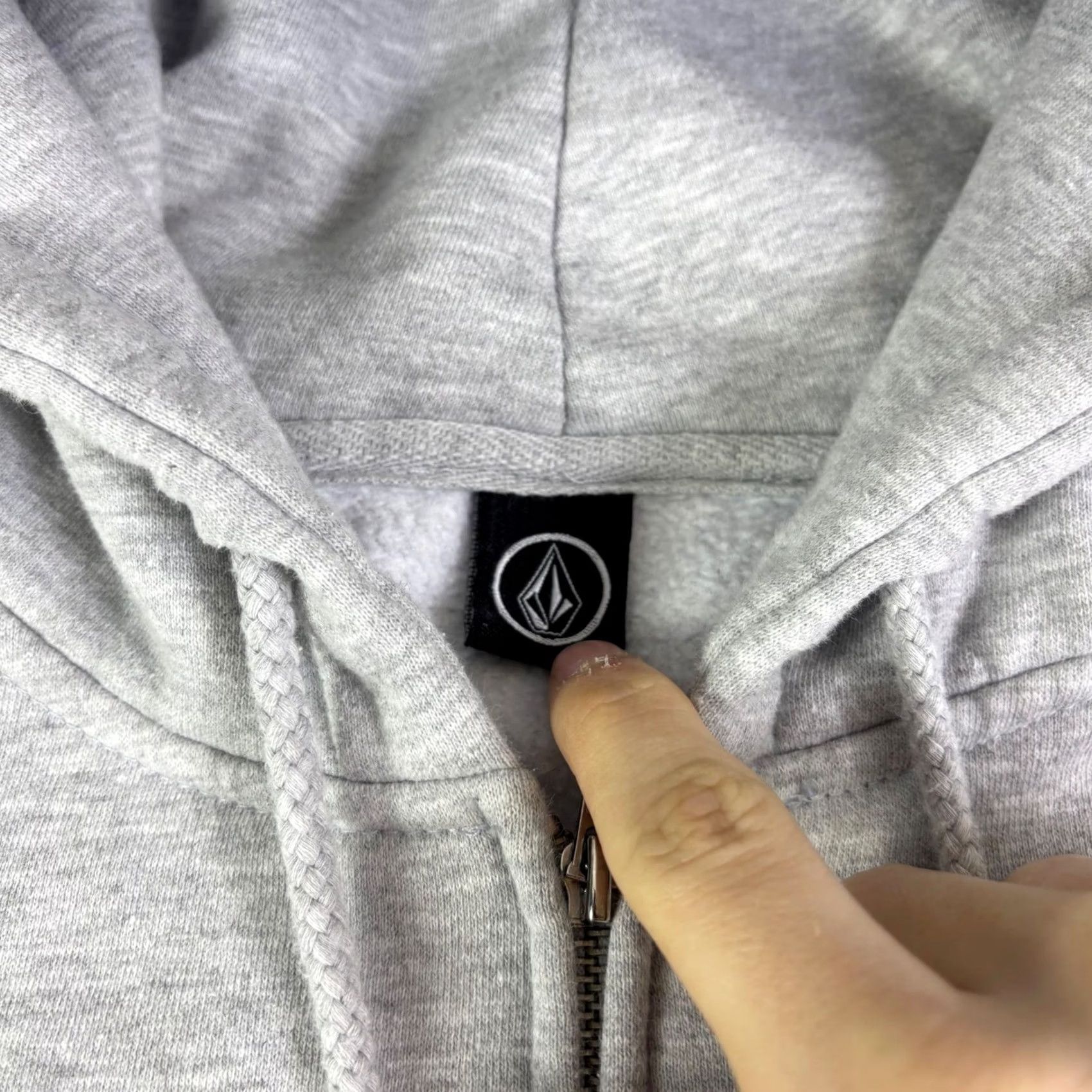 Volcom Volcom Hoodie Mens XL Heather Gray Stone Logo Skate Zip Up Sweatshirt Size US XL / EU 56 / 4 - 3 Thumbnail
