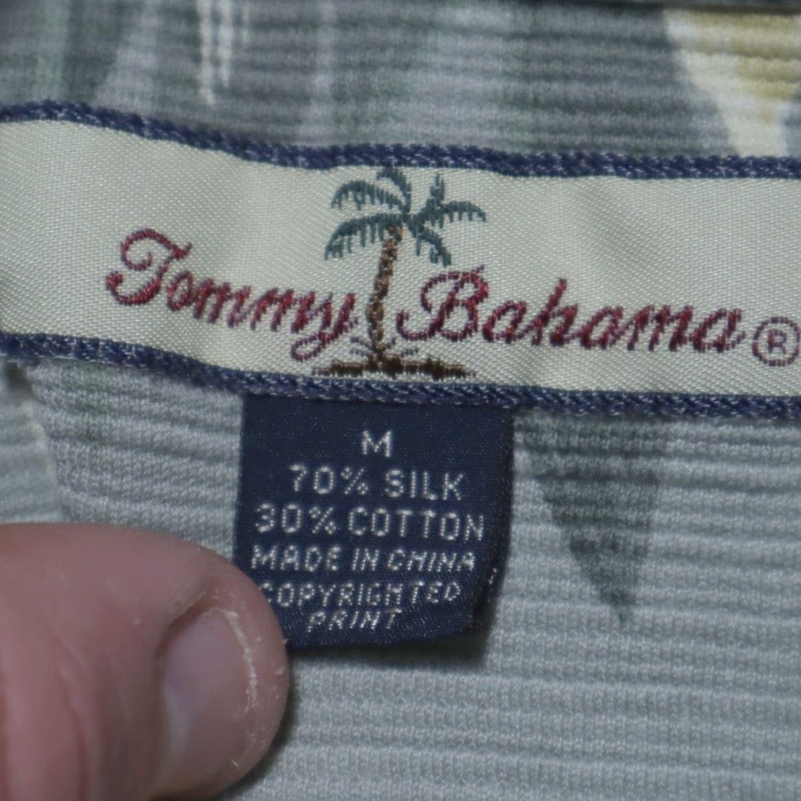 Tommy Bahama VTG Tommy Bahama Polo Shirt Green Floral Silk Micro Terry Men M Shirt Size US M / EU 48-50 / 2 - 5 Thumbnail