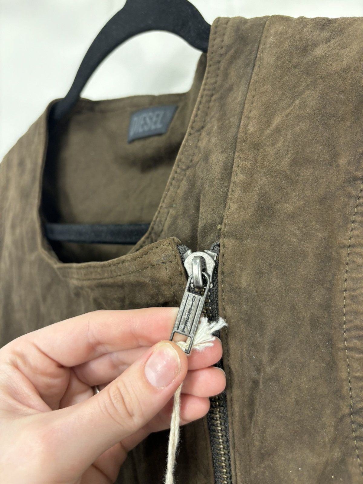 Diesel Diesel Women’s NWT Avant Garde Goat Leather Vest Jacket Size L / US 10 / IT 46 - 11 Thumbnail