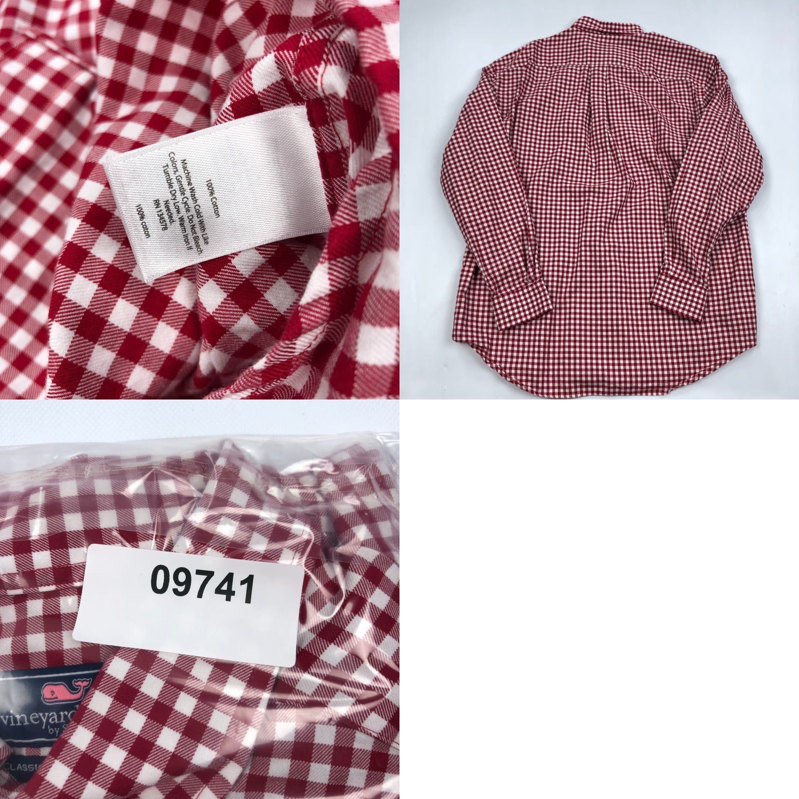 Vineyard Vines Vineyard Vines Shirt Mens Large Red Check Tucker Long Sleeve Button Up Whale Size US L / EU 52-54 / 3 - 8 Thumbnail