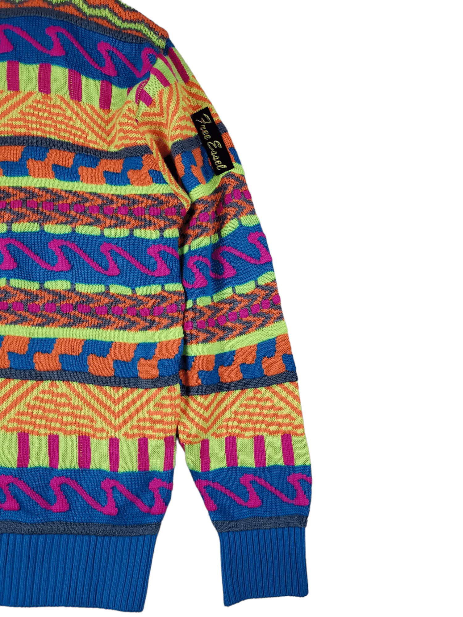 Japanese Brand Knitwear Embossed Pattern Coogi Style Size US L / EU 52-54 / 3 - 5 Thumbnail