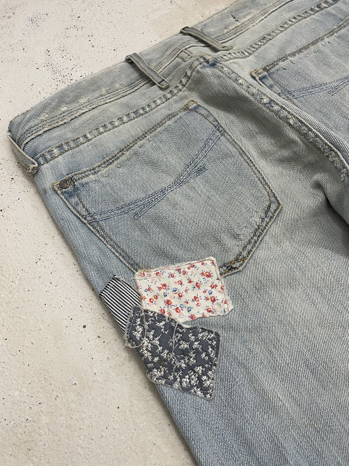 Designer × Japanese Brand Gap 1969 Summer Wear Soft Distress Denim Kapital Boro Style Size US 31 - 16 Thumbnail