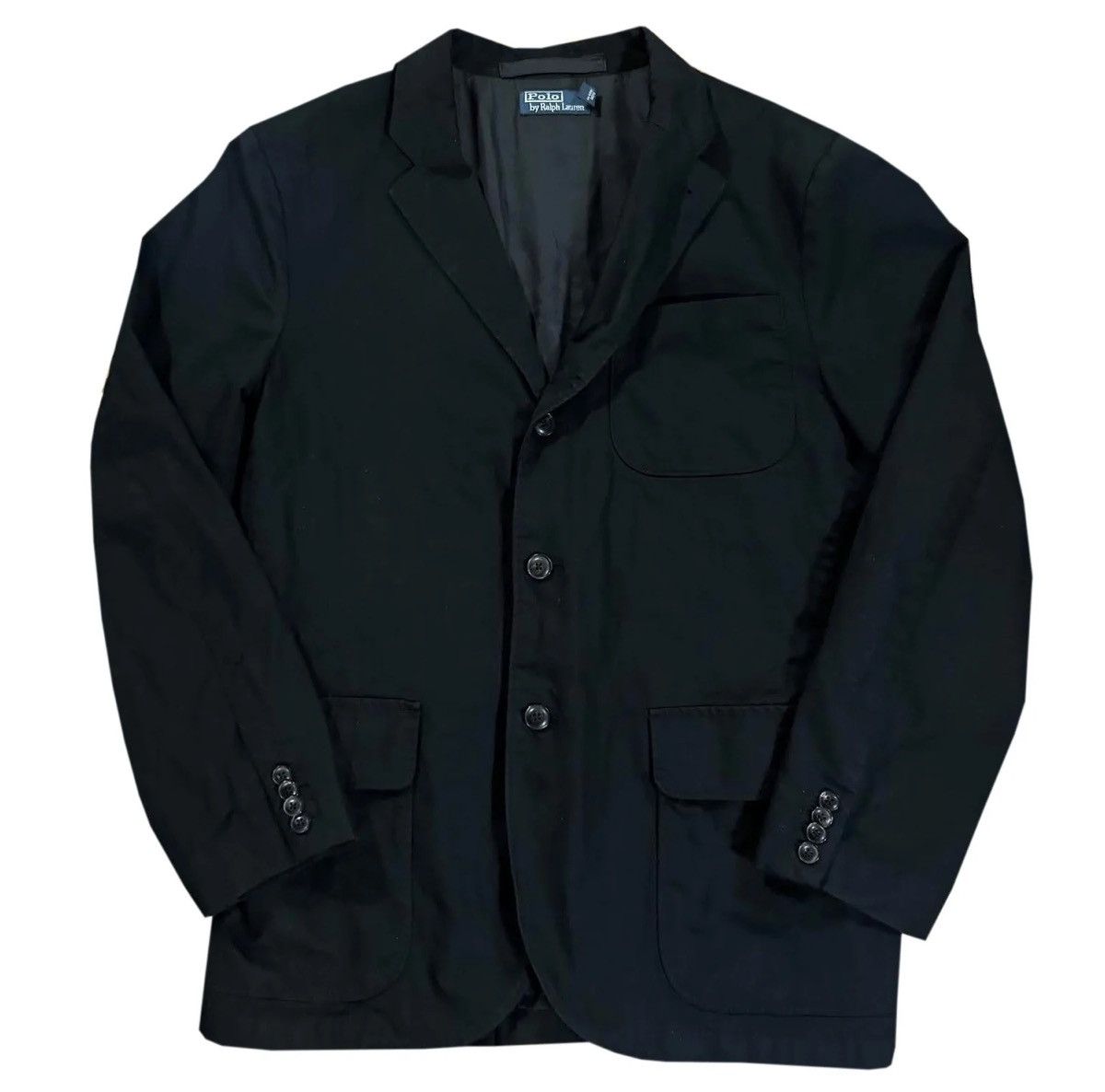 Polo Ralph Lauren Polo Ralph Lauren Three Pocket Black Blazer (Size 44R) Size 44R - 1 Thumbnail