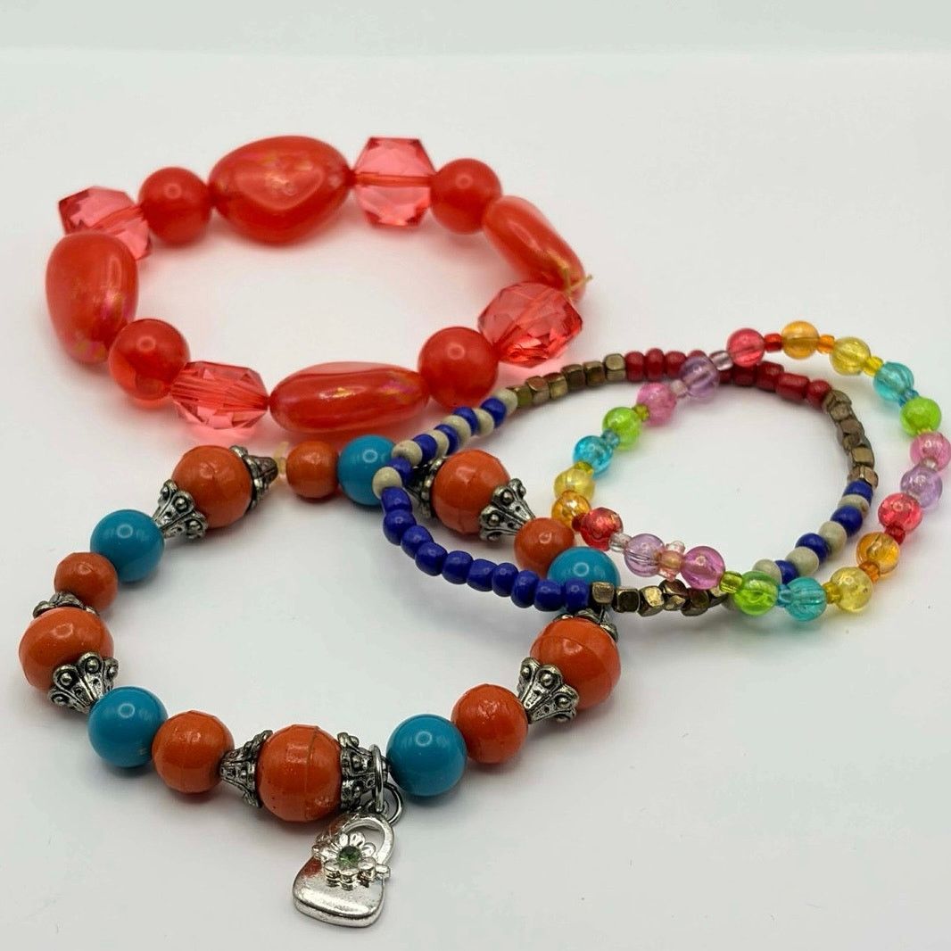 Other Y2K Red & Blue Beaded Bracelet Bundle Size ONE SIZE - 3 Thumbnail