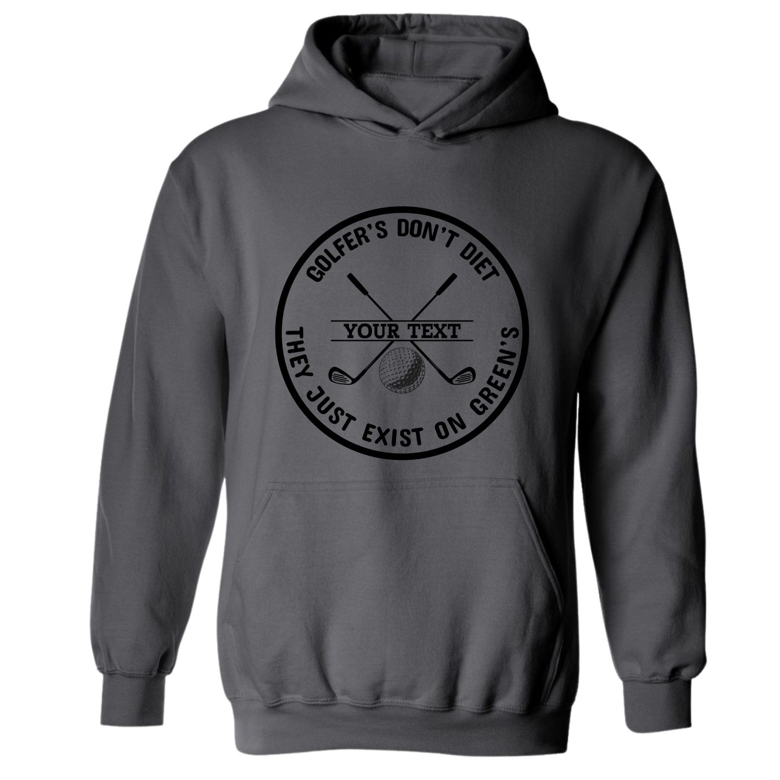 & Other Stories Golf Hoodie Golfers Dont Diet Personalized Name Clubs Ball Size US L / EU 52-54 / 3 - 8 Thumbnail