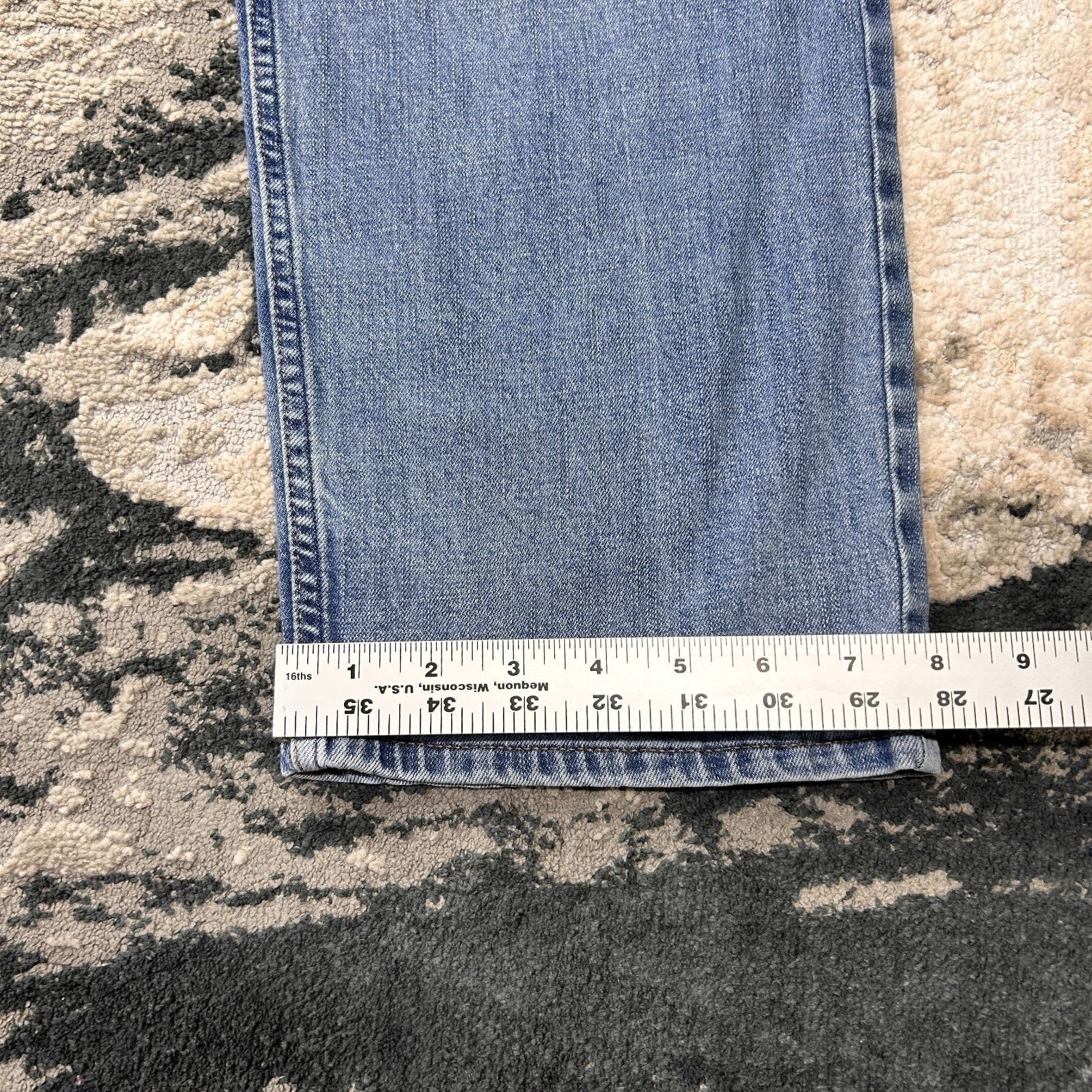 Calvin Klein Calvin Klein Straight Jeans Mens 40x32 Blue Denim Cotton Size US 40 / EU 56 - 11 Thumbnail