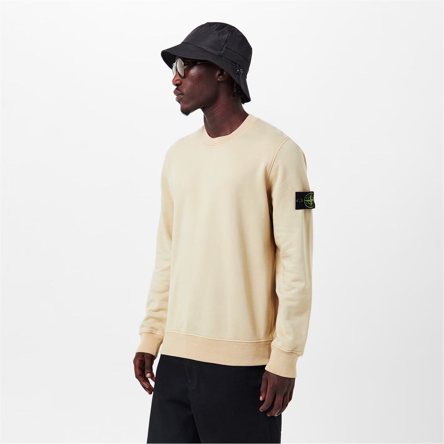 Stone Island o1g2r1mq0526 Logo Crew Sweatshirt in Beige Size US S / EU 44-46 / 1 - 3 Thumbnail