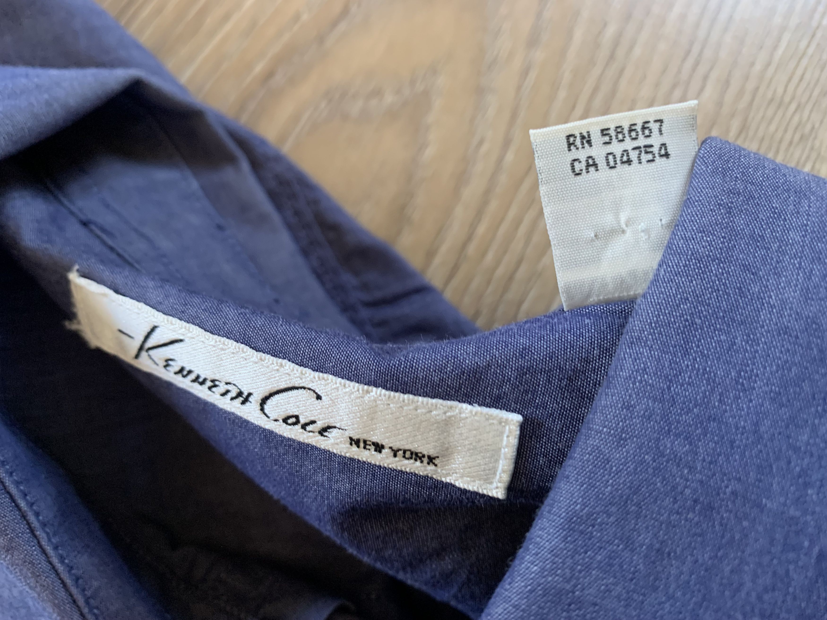 Kenneth Cole Kenneth Cole Mens Cotton Dress Shirt Size US L / EU 52-54 / 3 - 7 Thumbnail