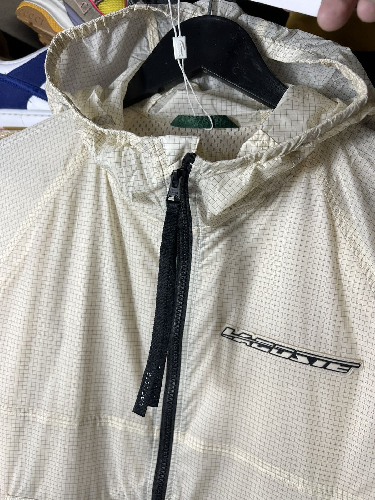 Lacoste 🧥 Lacoste Lightweight Windbreaker Jacket – Cream Grid Size M Size US M / EU 48-50 / 2 - 15 Thumbnail
