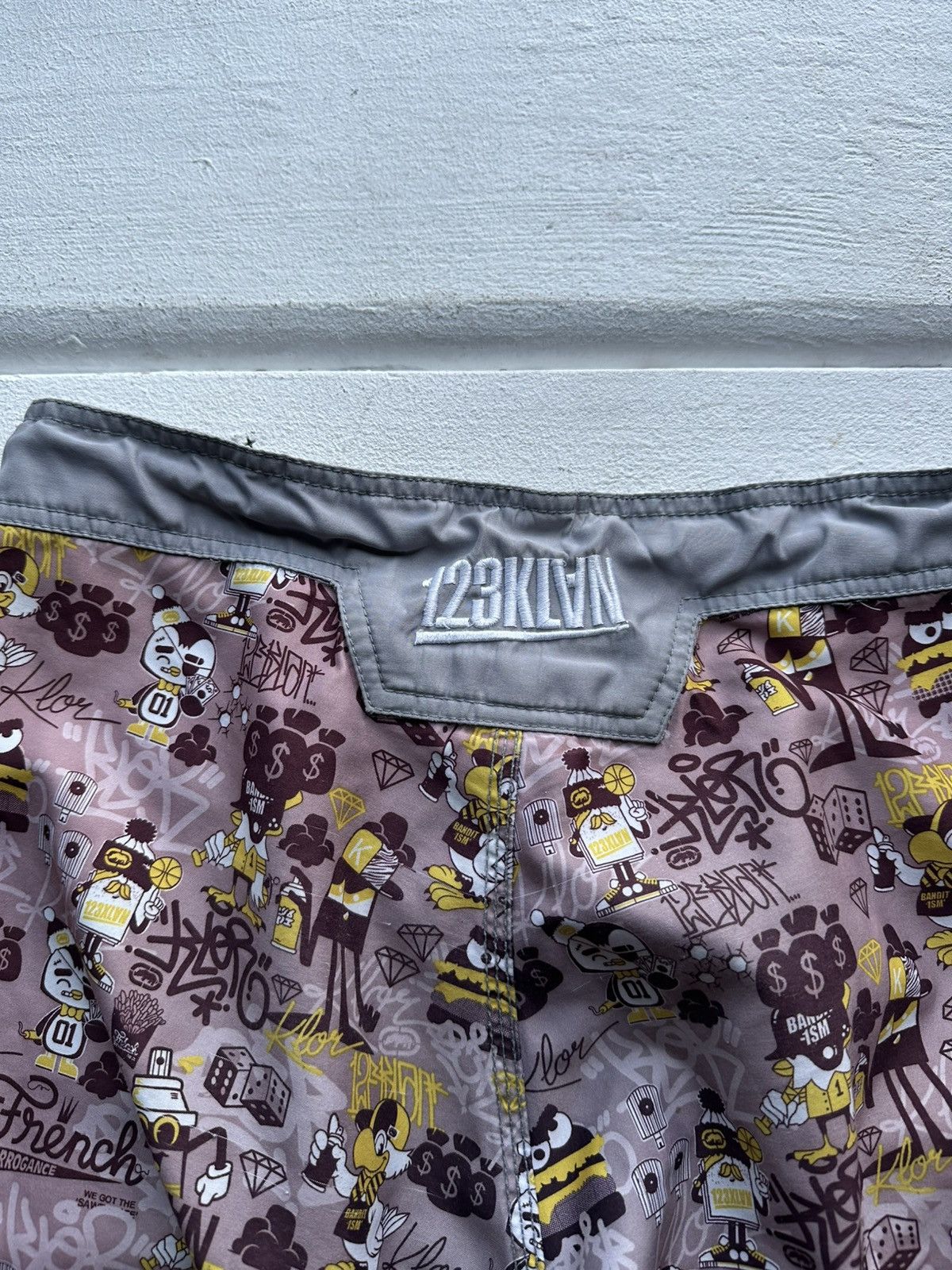 Ecko Unltd. 🚨RARE ECKO x 123KLAN BIG LOGO SWIMM SHORTS Y2K SURF VINTAGE Size US 31 - 8 Thumbnail