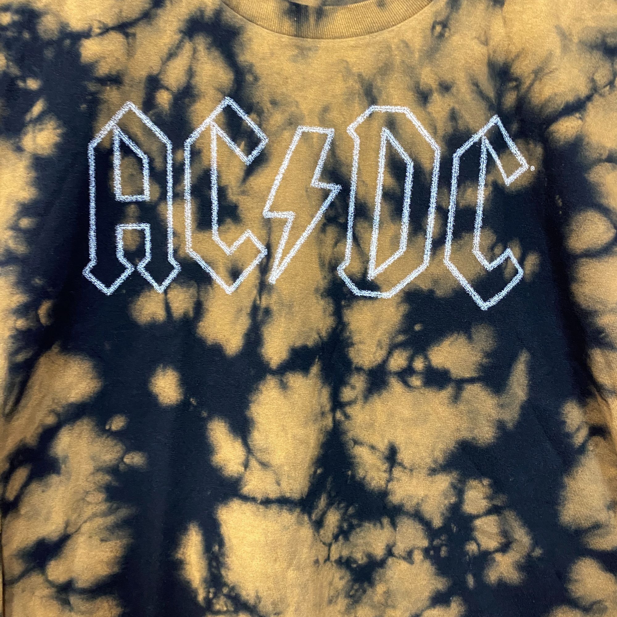 AC/DC AC/DC Tie Dye Rock Band Sleeveless Croptop Large Size L / US 10 / IT 46 - 4 Thumbnail