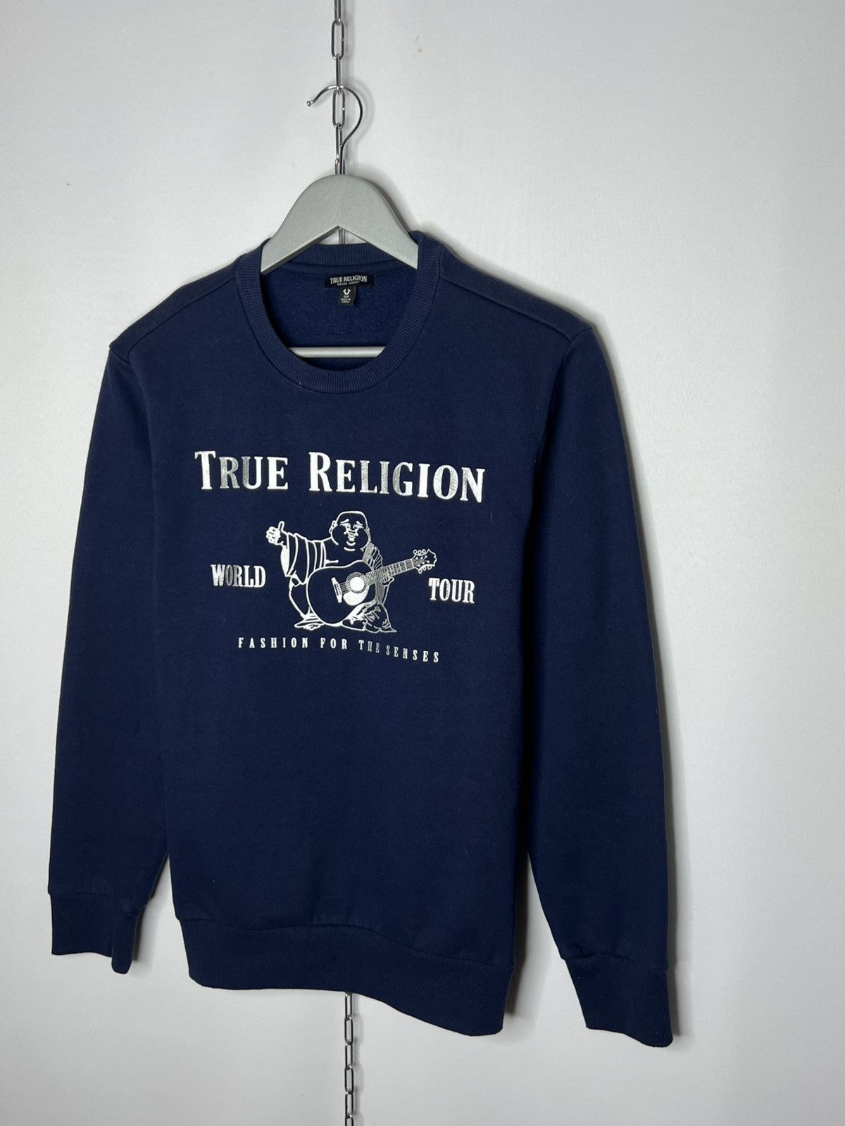 True Religion True Religion Big Logo Navy Blue Sweatshirt Pullover Size US S / EU 44-46 / 1 - 2 Thumbnail