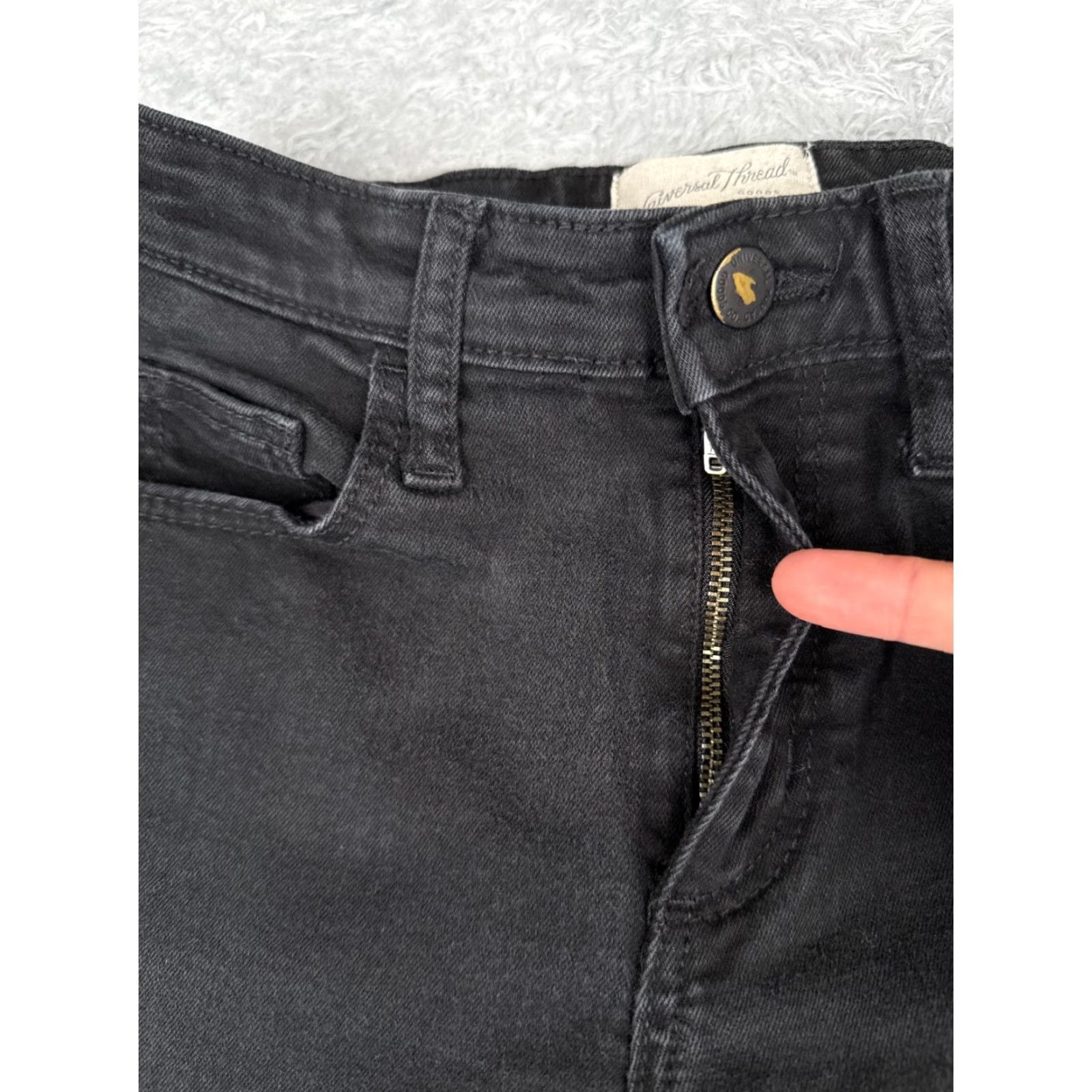 Vintage Universal Thread Jeans Women 00 Black Denim Bootcut Jeans Mid Rise 5-Pocket Cotton Cotton 24x29 Black Women Jeans 00 Regular Size 24" / US 00 / IT 34 - 5 Thumbnail