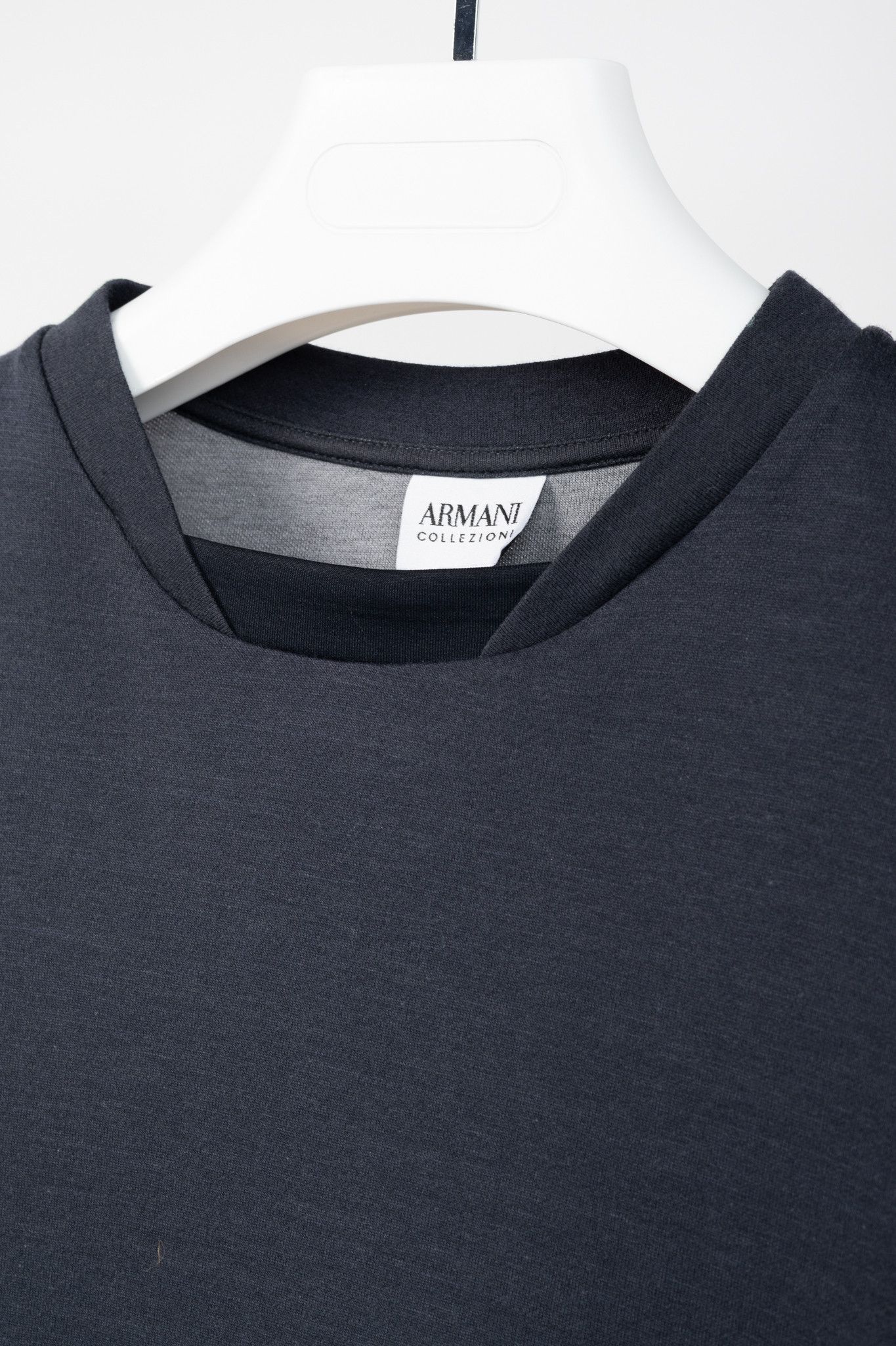 Armani Collezioni Armani Collezioni Jersey Layered-Crewneck T-Shirt Size US M / EU 48-50 / 2 - 5 Thumbnail